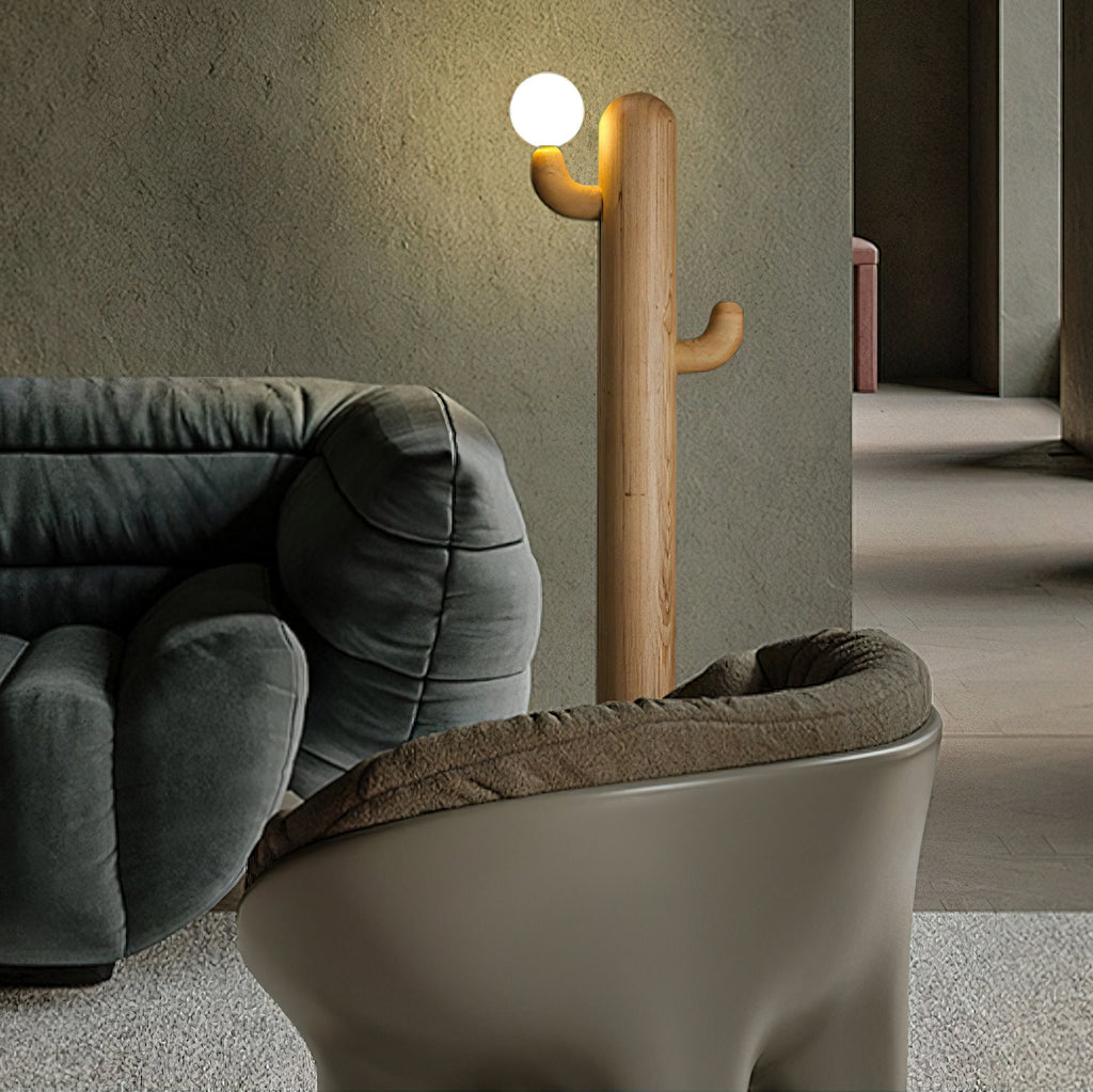 Cactus Wood Floor Light, Floor Lamp, detail 16