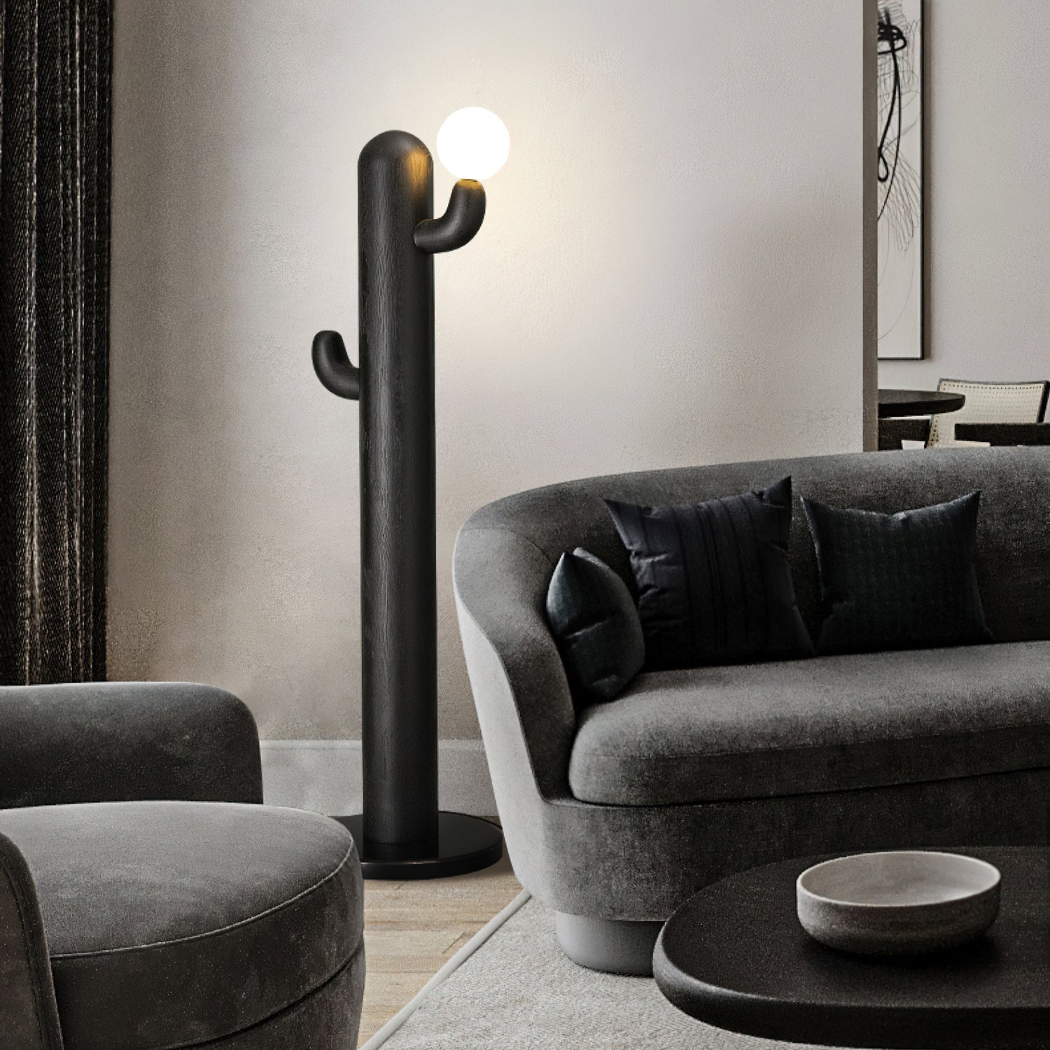 Cactus Wood Floor Light, Floor Lamp, detail 19