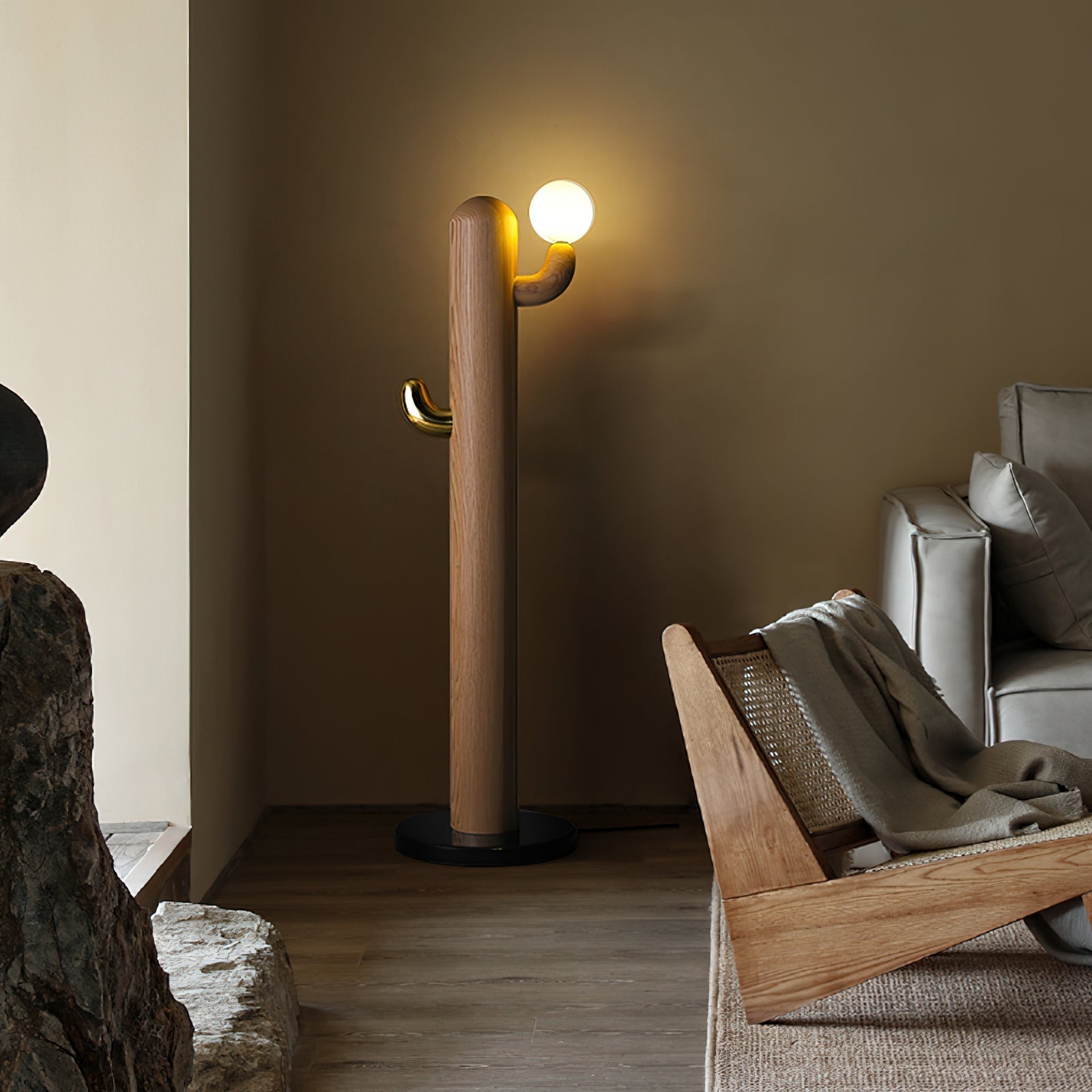 Cactus Wood Floor Light, Floor Lamp, detail 20