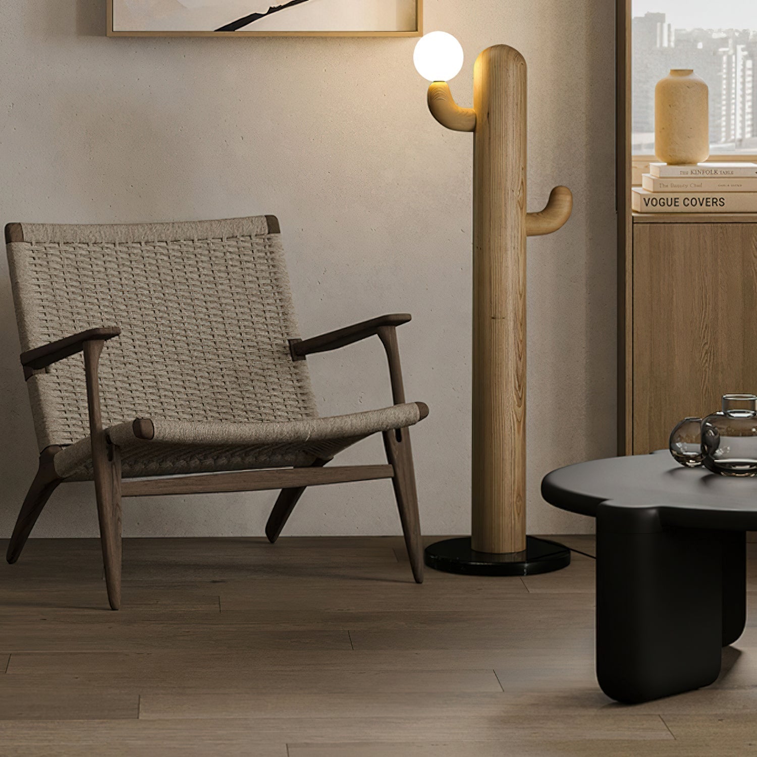 Cactus Wood Floor Light, Floor Lamp, detail 21