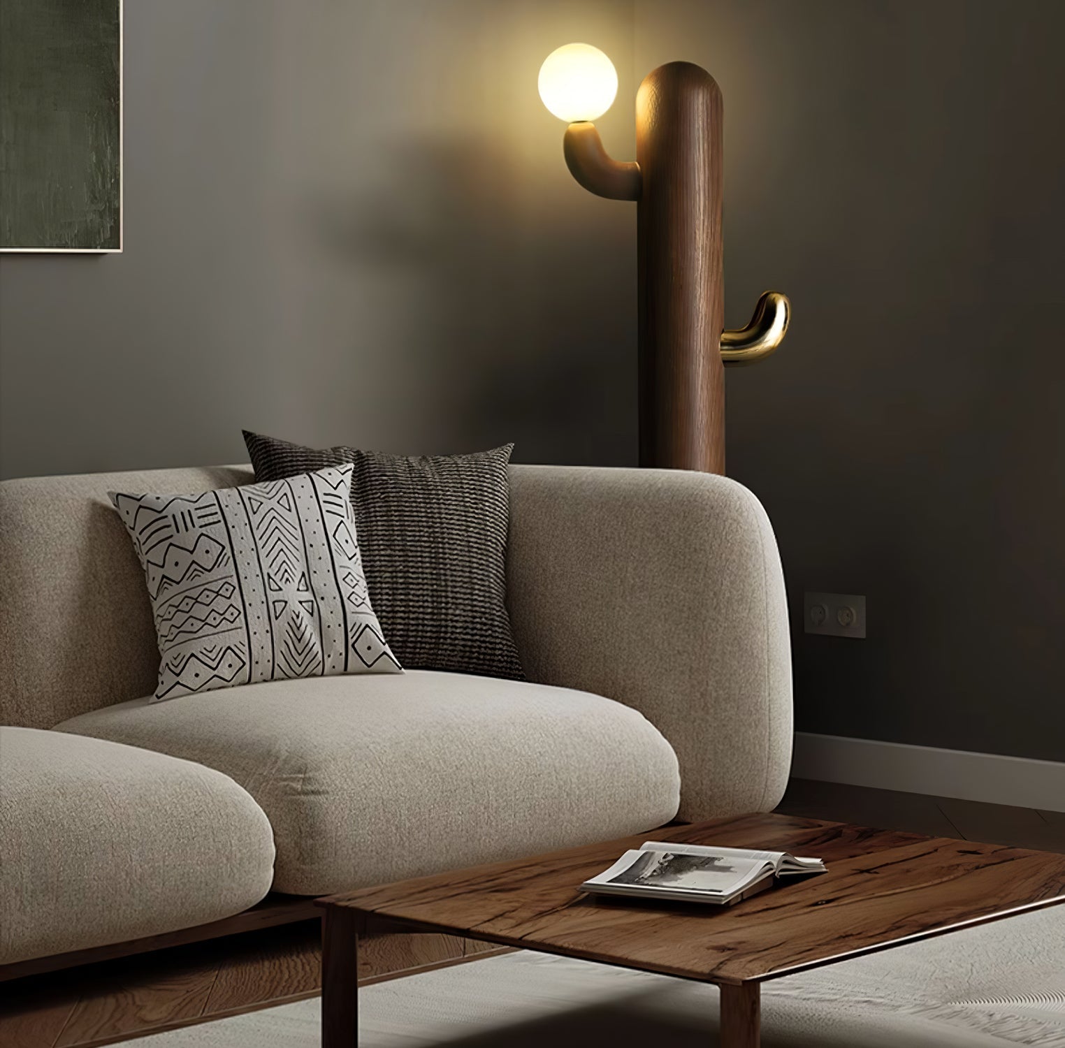 Cactus Wood Floor Light, Floor Lamp, detail 51