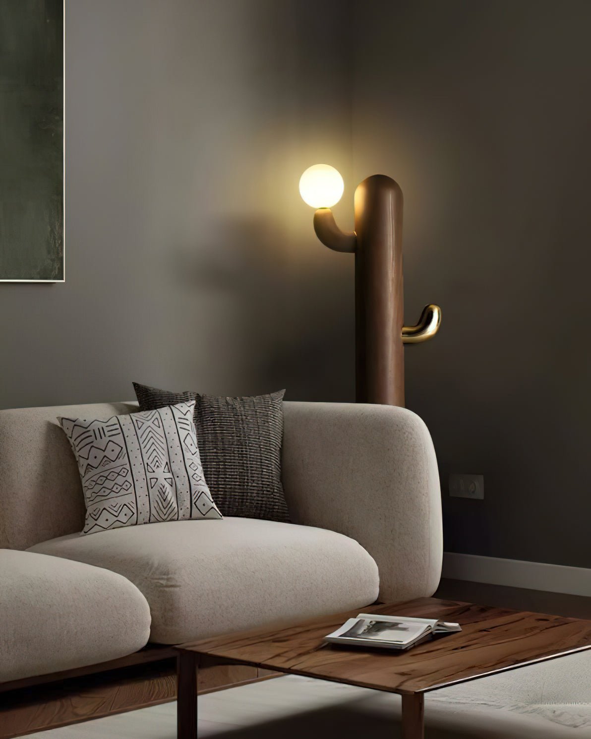 Cactus Wood Floor Light, Floor Lamp, detail 9
