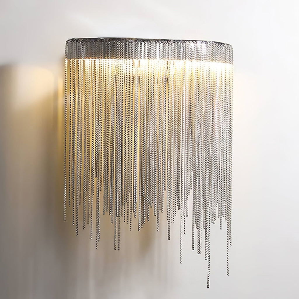 Cadena Tassel Wall Light, Hardwired Wall Sconce, detail 21