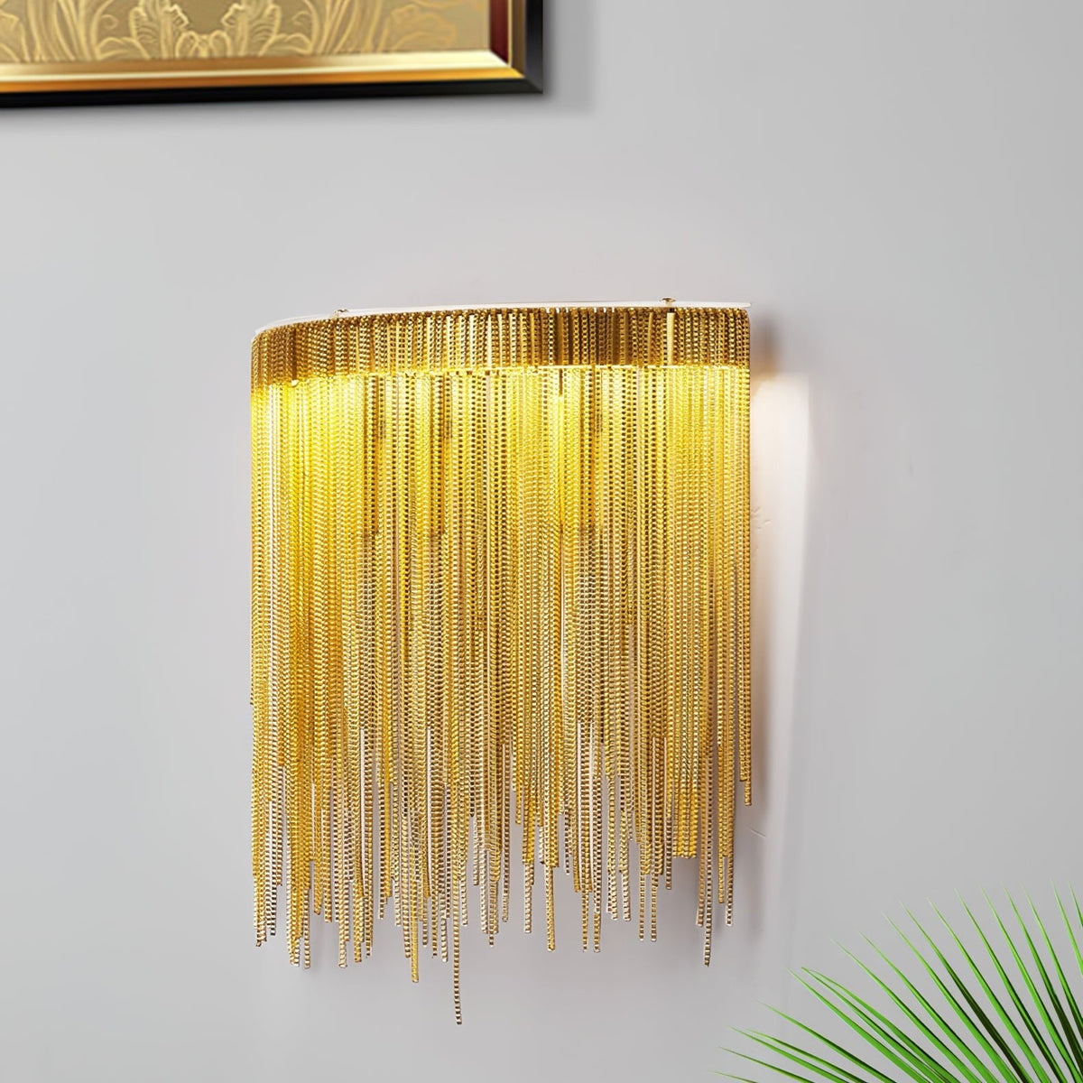 Cadena Tassel Wall Light, Hardwired Wall Sconce, detail 8