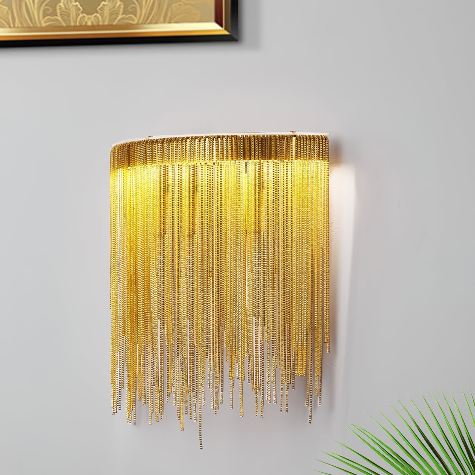 Cadena Tassel Wall Light, Hardwired Wall Sconce, detail 8