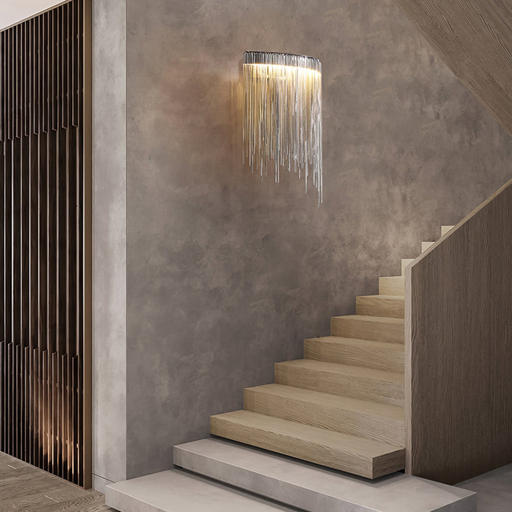 Cadena Tassel Wall Light, Hardwired Wall Sconce, detail 26
