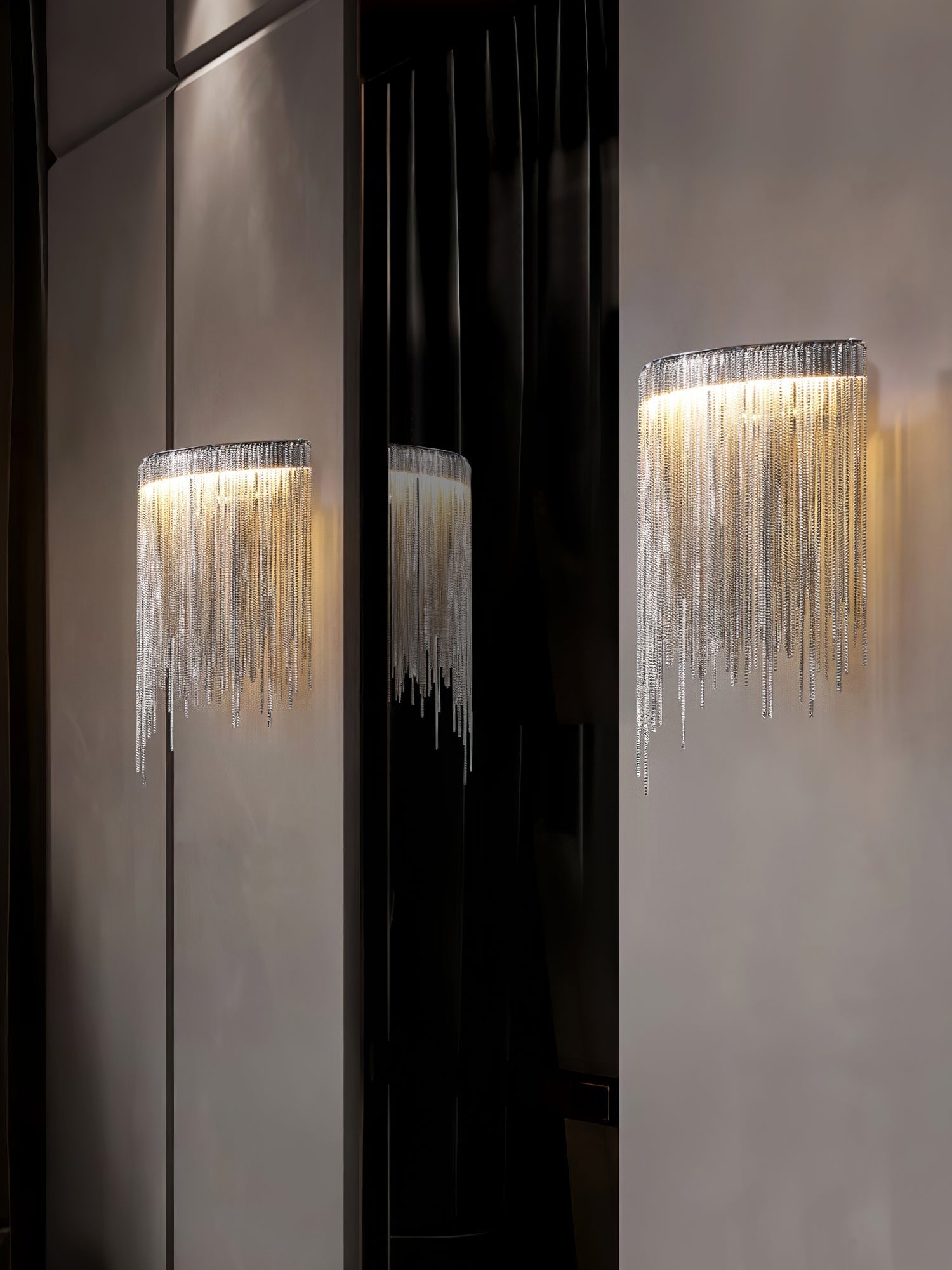 Cadena Tassel Wall Light, Hardwired Wall Sconce, detail 30
