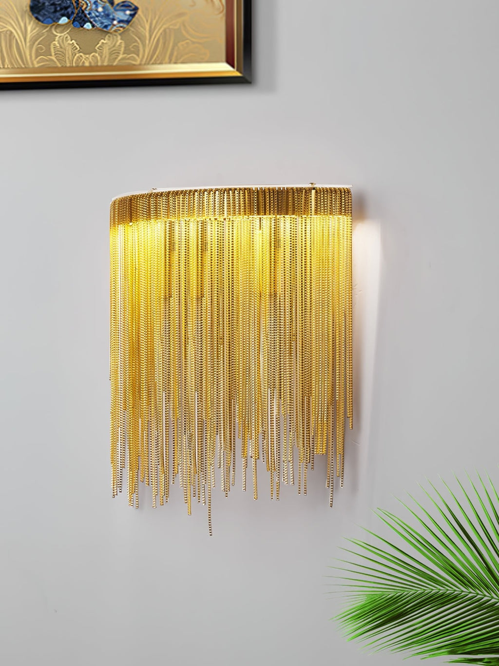 Cadena Tassel Wall Light, Hardwired Wall Sconce, detail 9