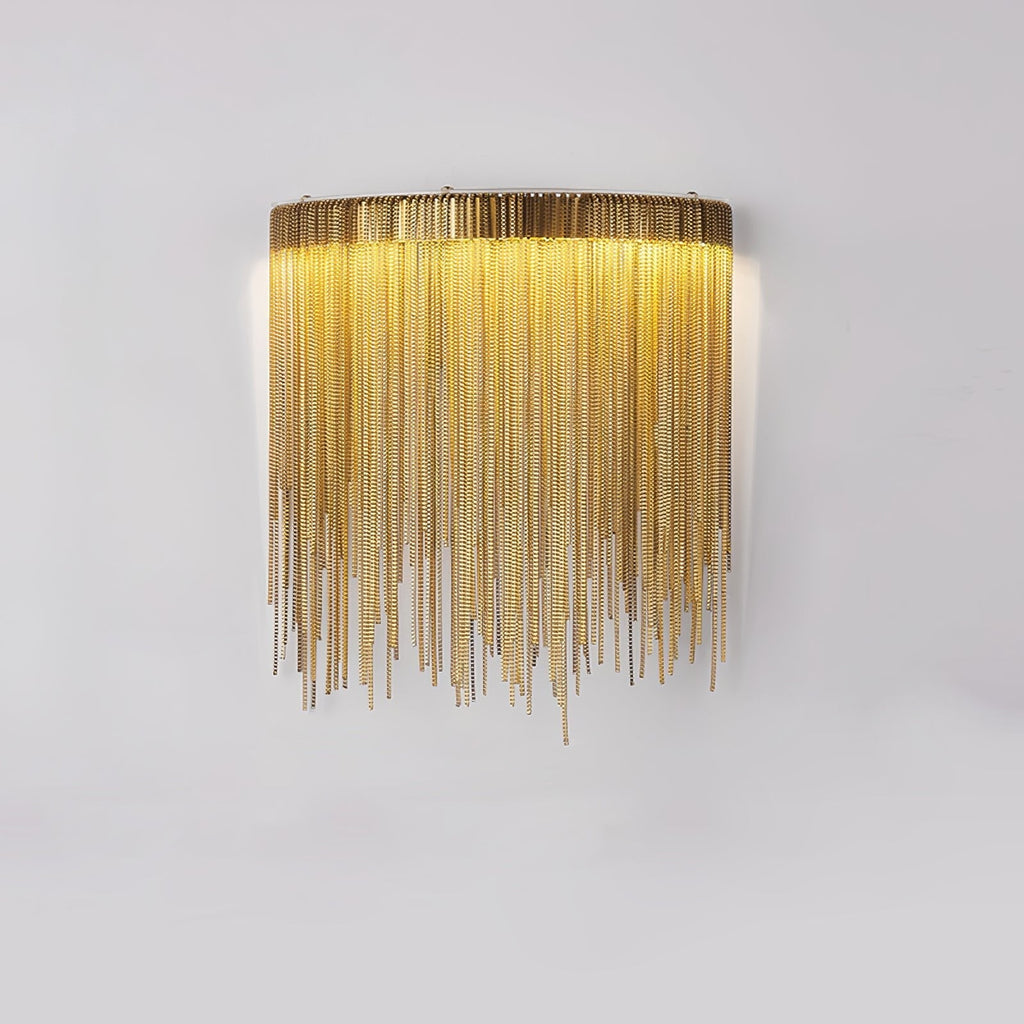 Cadena Tassel Wall Light, Hardwired Wall Sconce, detail 13