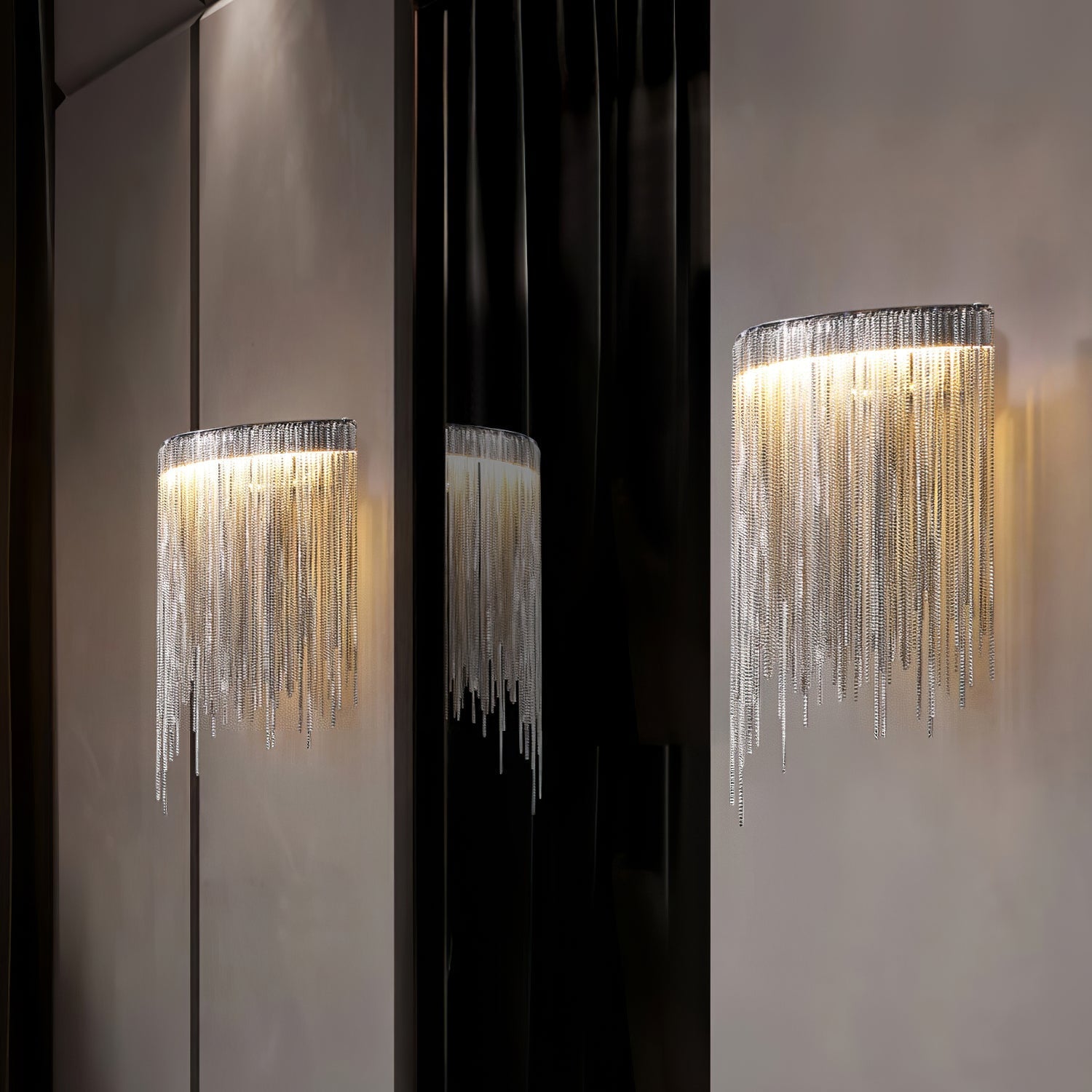 Cadena Tassel Wall Light, Hardwired Wall Sconce, detail 34
