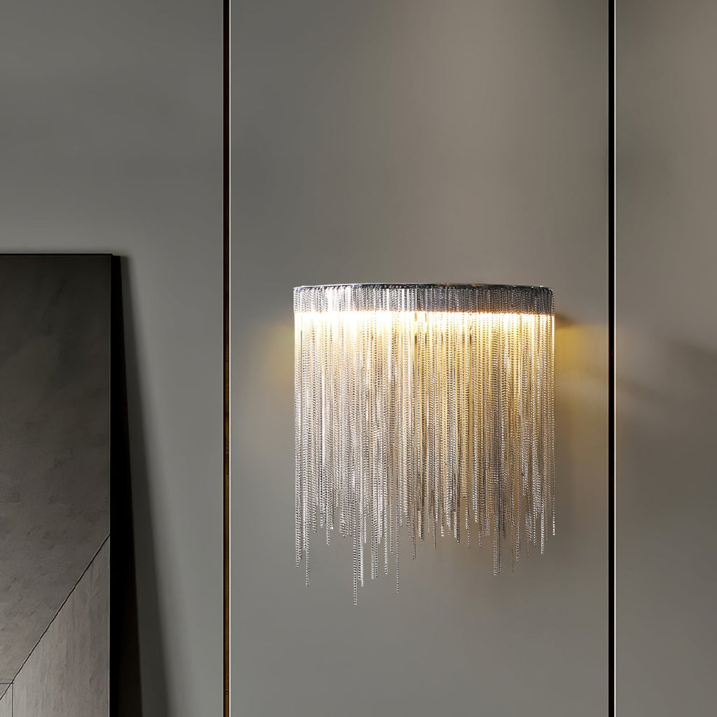 Cadena Tassel Wall Light, Hardwired Wall Sconce, detail 15