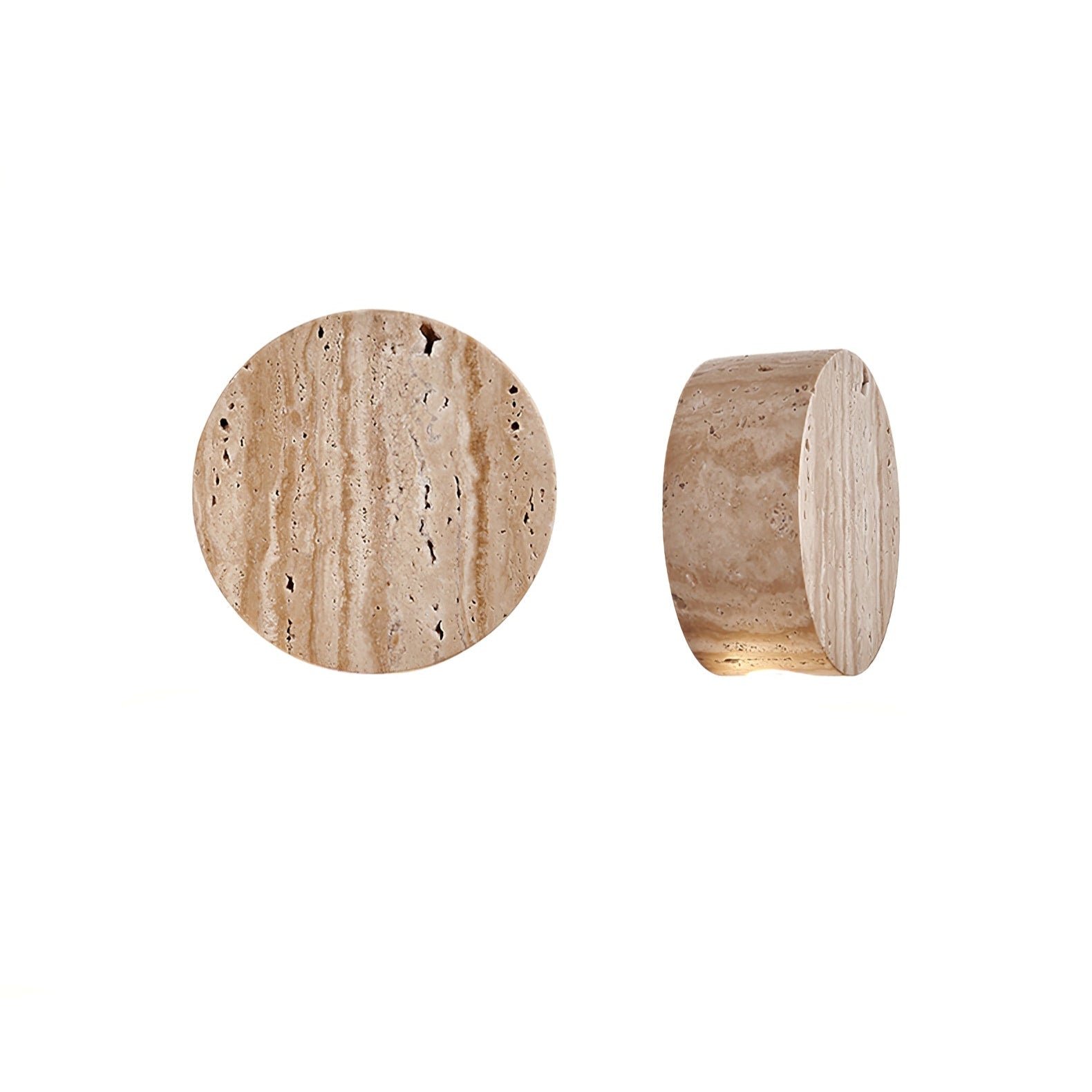 Caelan Travertine Wall Light, Hardwired Wall Sconce, detail 16