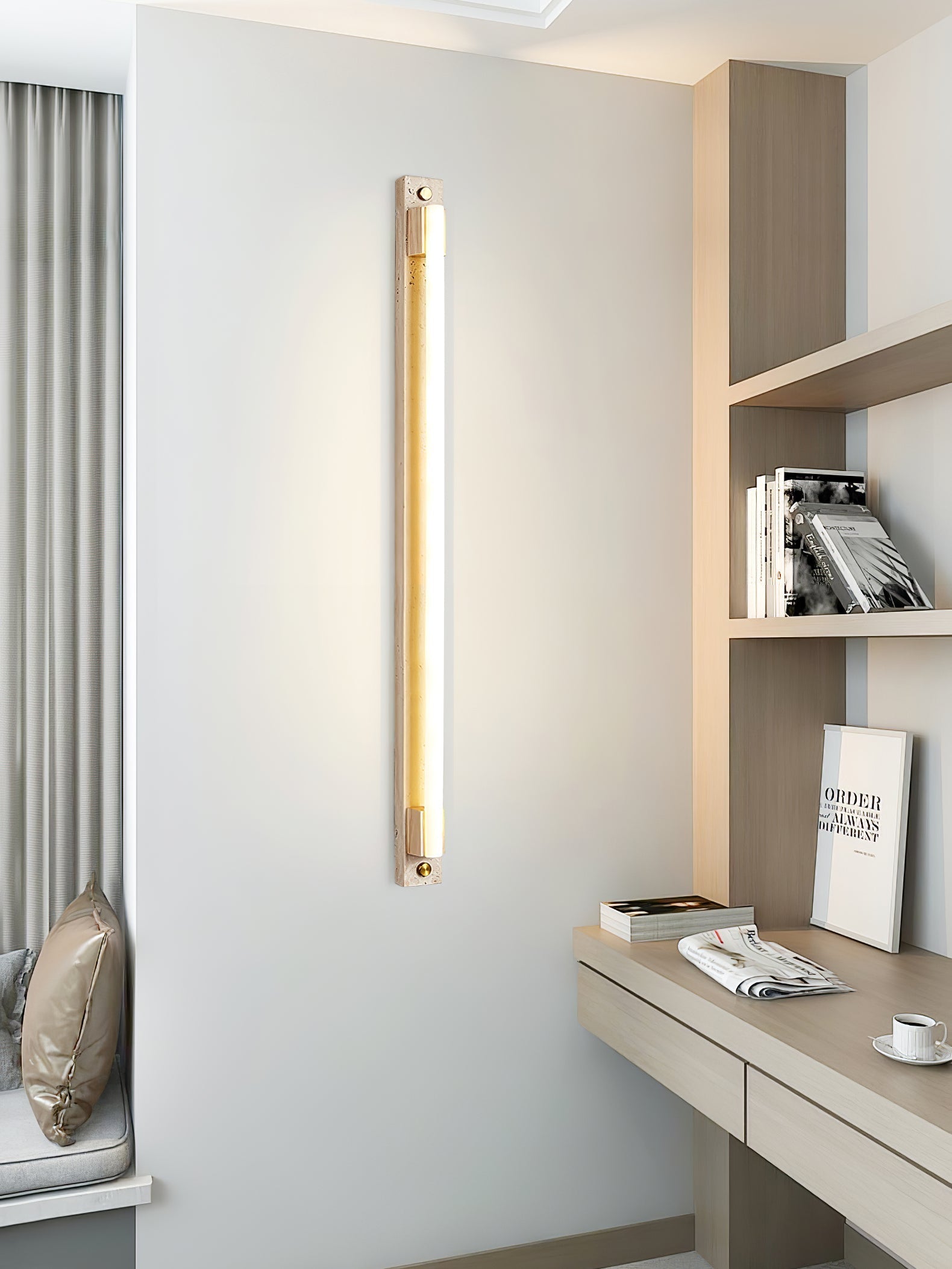 Caelum Light Bar Wall Light, Hardwired Wall Sconce, detail 4
