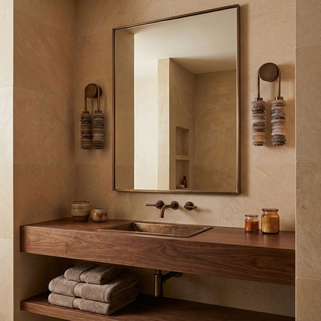 Calla Ribbed Alabaster Wall Light, Hardwired Wall Sconce, detail 16