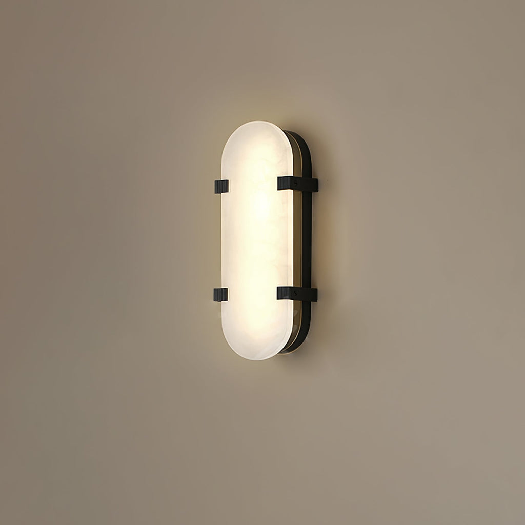 Calla Alabaster Wall Light, Hardwired Wall Sconce, detail 11