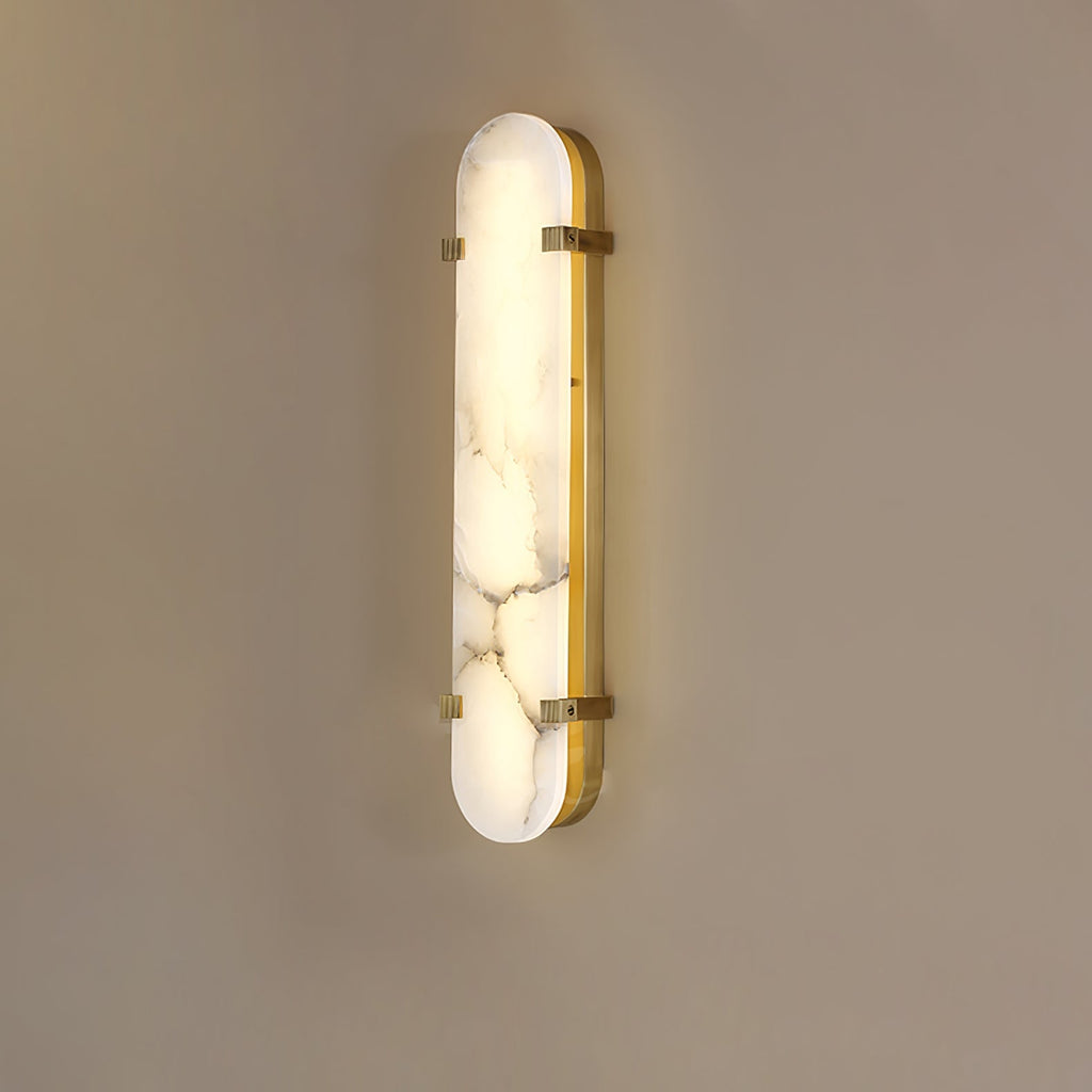 Calla Alabaster Wall Light, Hardwired Wall Sconce, detail 12