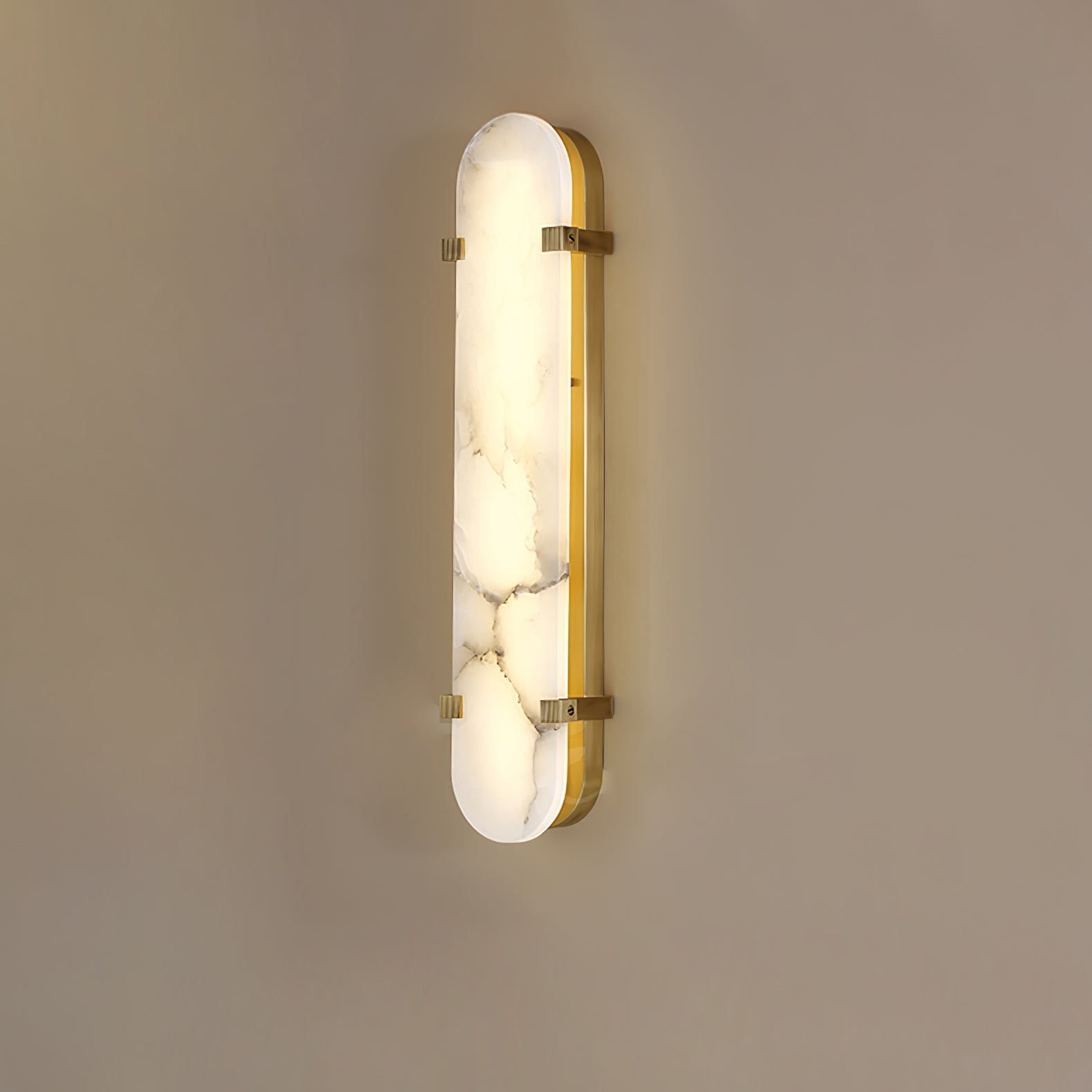 Calla Alabaster Wall Light, Hardwired Wall Sconce, detail 12
