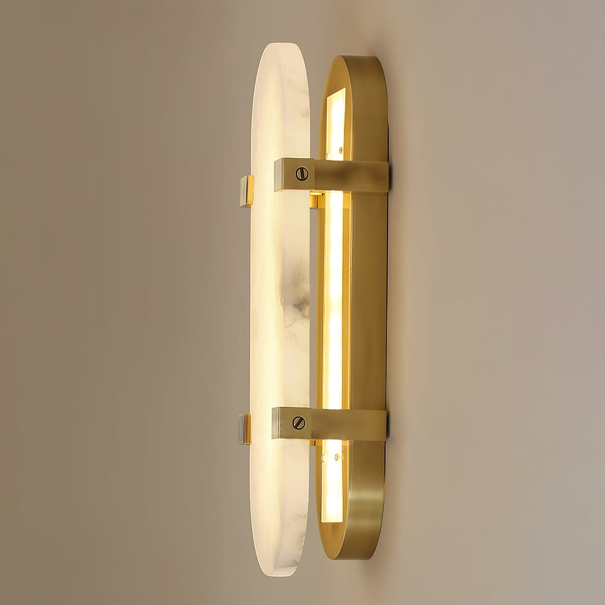 Calla Alabaster Wall Light, Hardwired Wall Sconce, detail 9