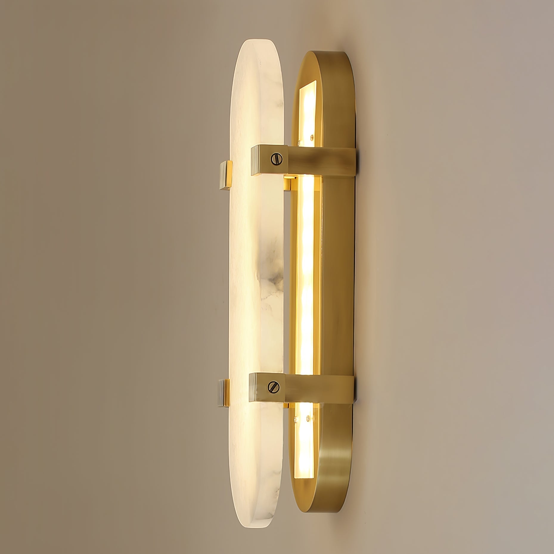 Calla Alabaster Wall Light, Hardwired Wall Sconce, detail 9