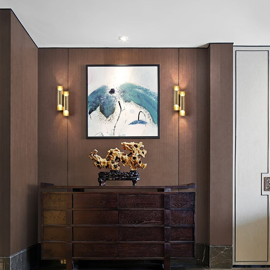Callahan Brass Wall Light, Hardwired Wall Sconce, detail 11