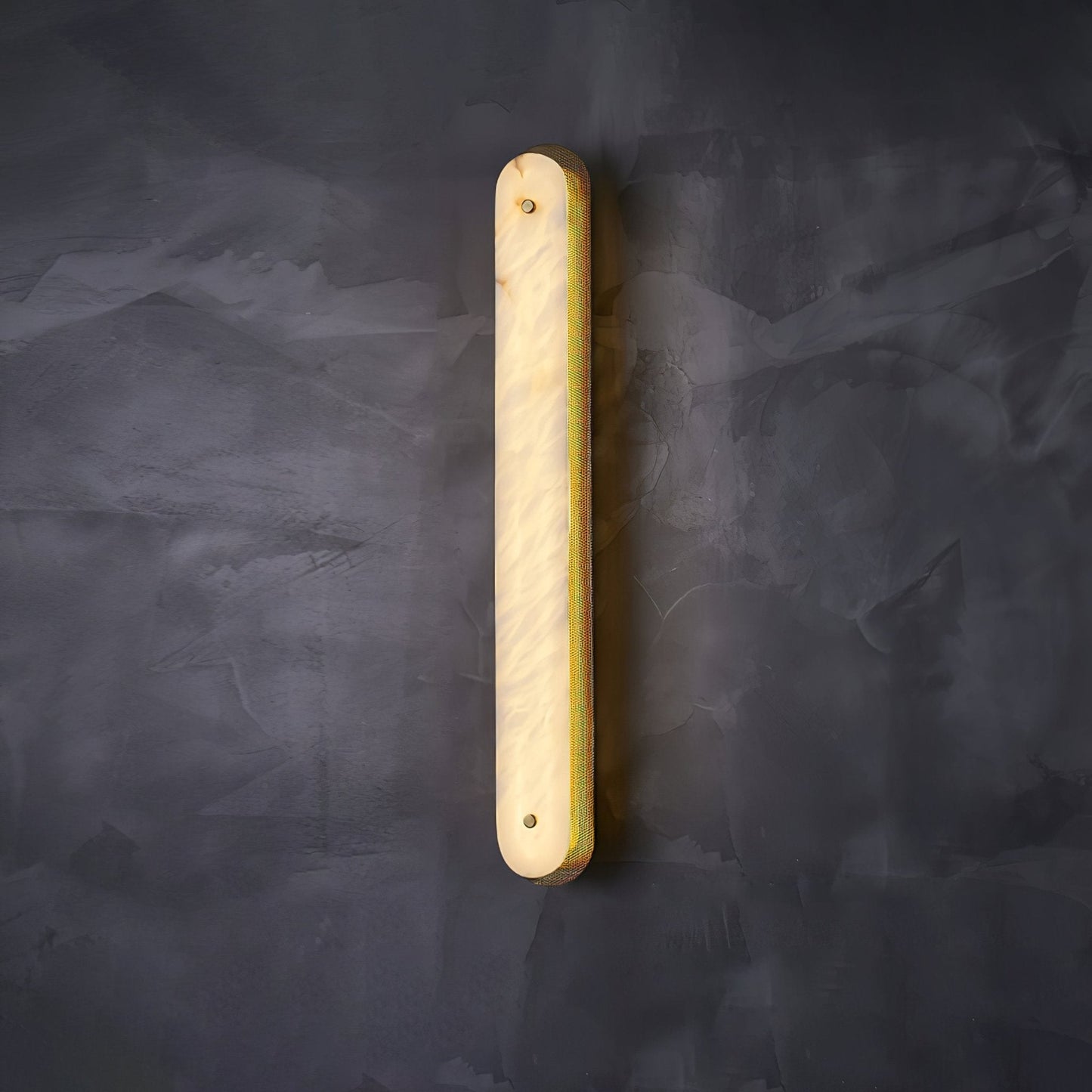Calyxon Alabaster Wall Light - Dia 10cm x H 40cm Metal, Hardwired Wall Sconce, detail 10