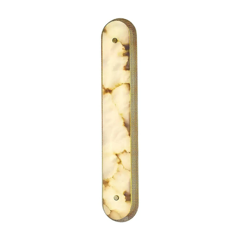 Calyxon Alabaster Wall Light - Dia 10cm x H 40cm Metal, Hardwired Wall Sconce, detail 8