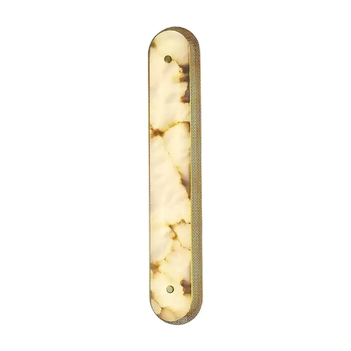 Calyxon Alabaster Wall Light - Dia 10cm x H 40cm Metal, Hardwired Wall Sconce, detail 8