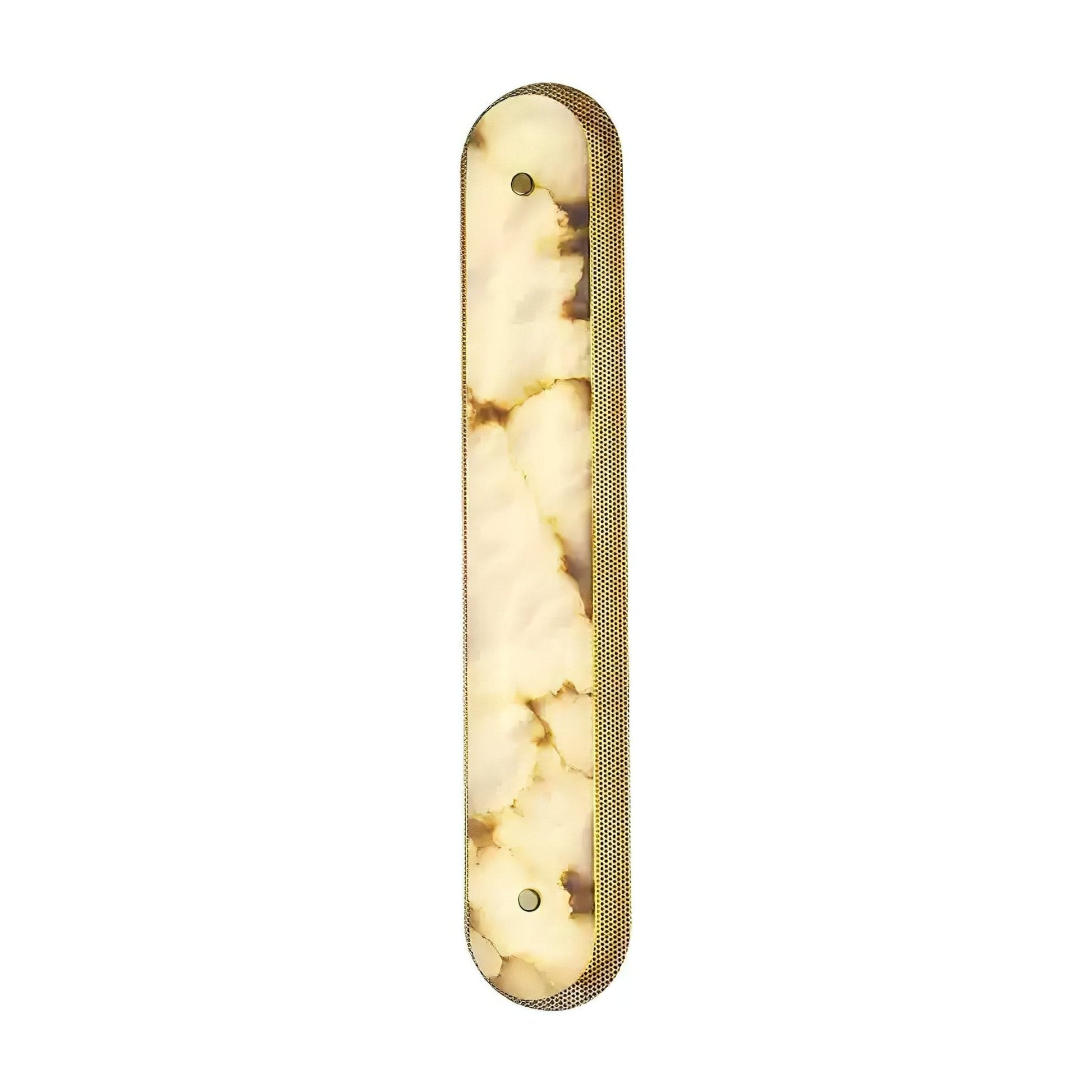 Calyxon Alabaster Wall Light - Dia 10cm x H 40cm Metal, Hardwired Wall Sconce, detail 8