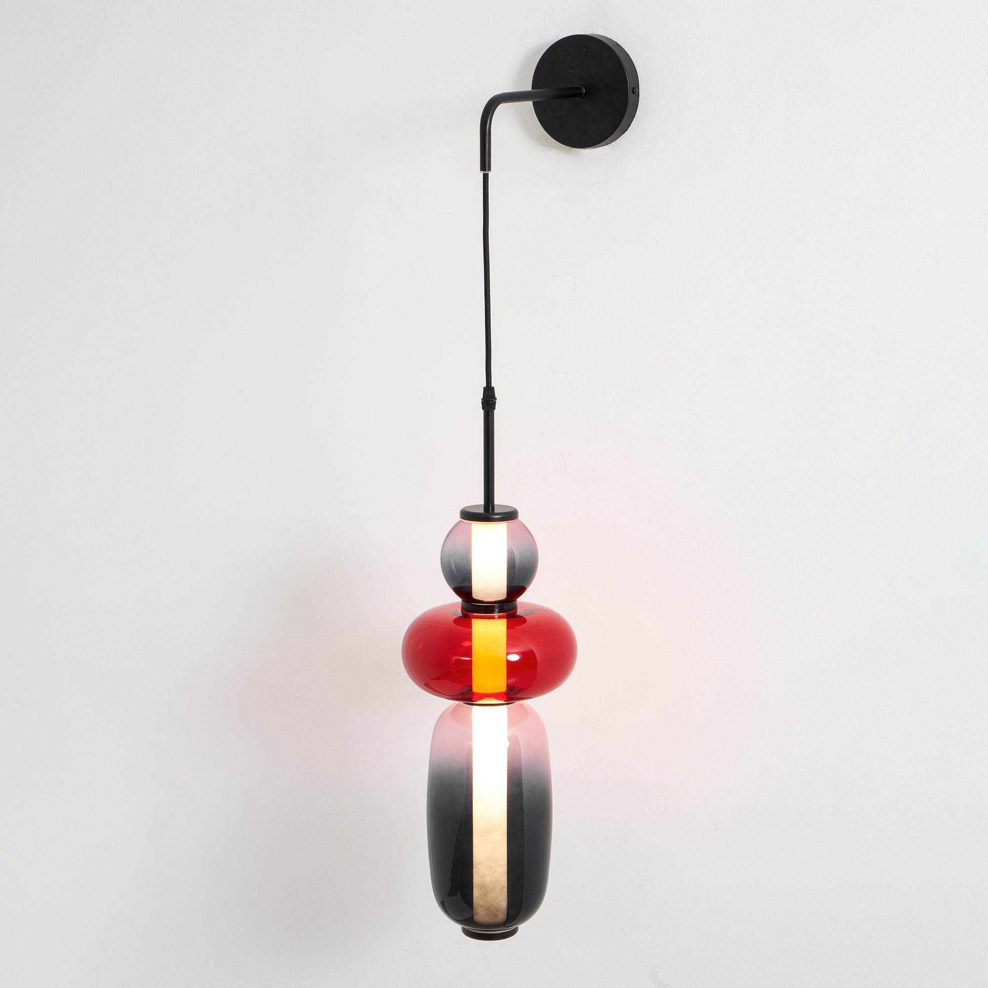 Candied Glass Wall Light, Hardwired Wall Sconce, detail 21