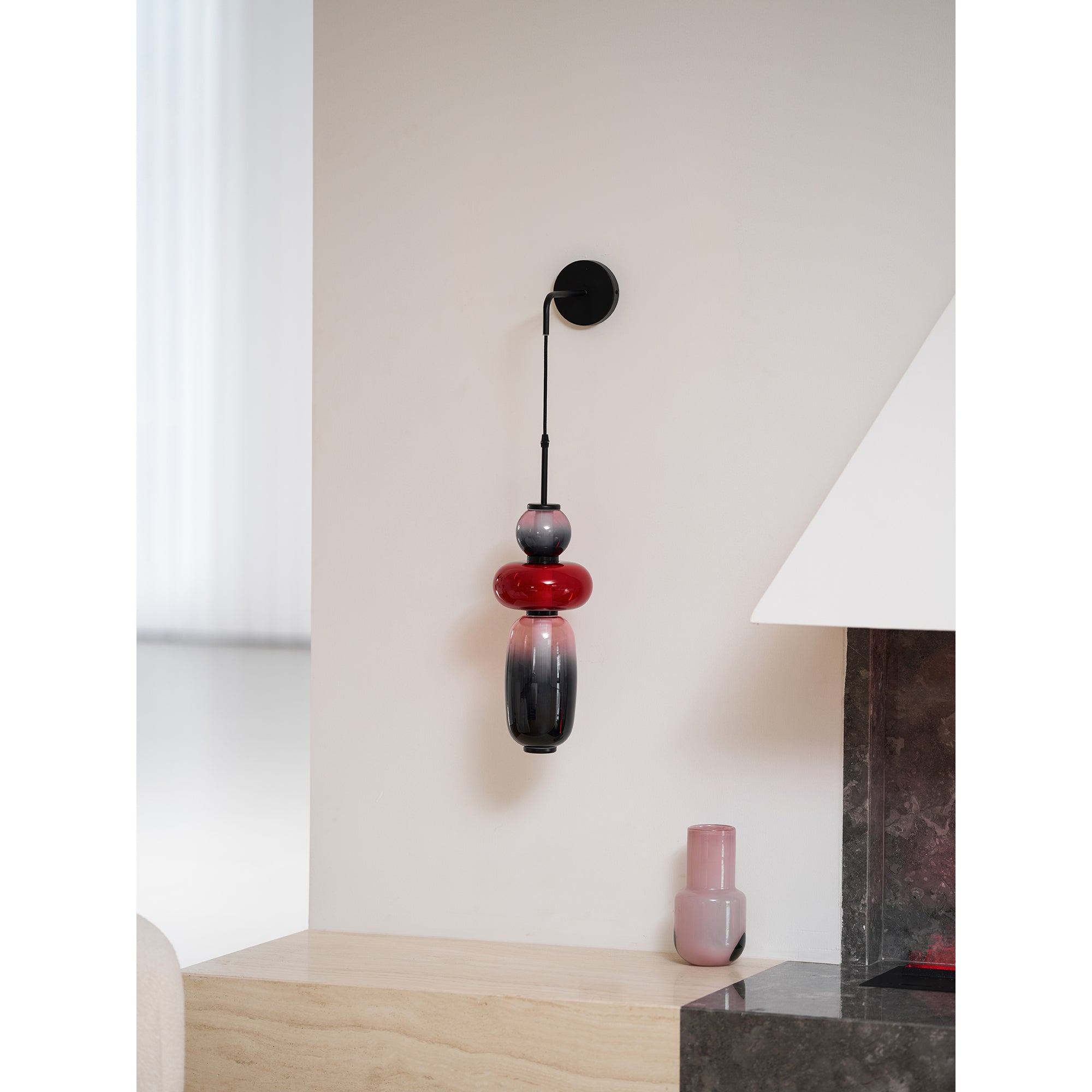 Candied Glass Wall Light, Hardwired Wall Sconce, detail 26