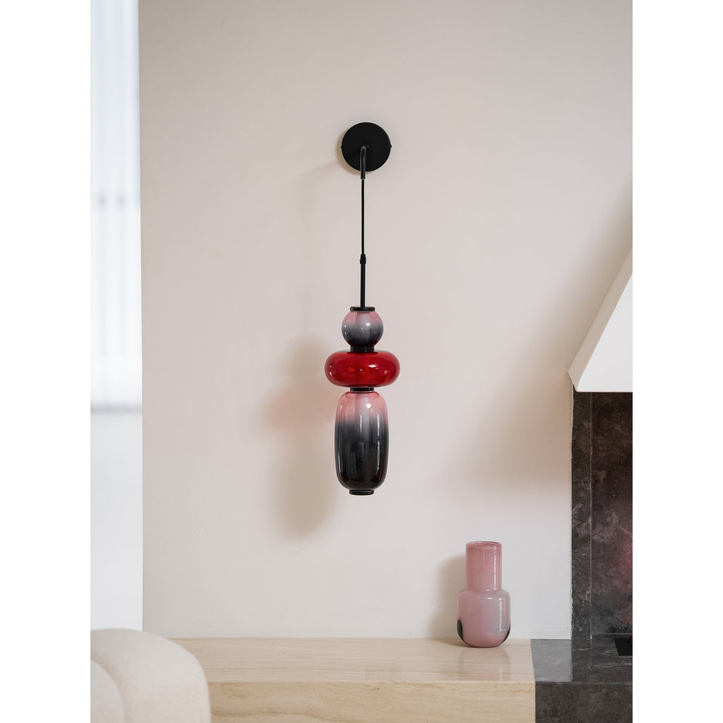 Candied Glass Wall Light, Hardwired Wall Sconce, detail 27