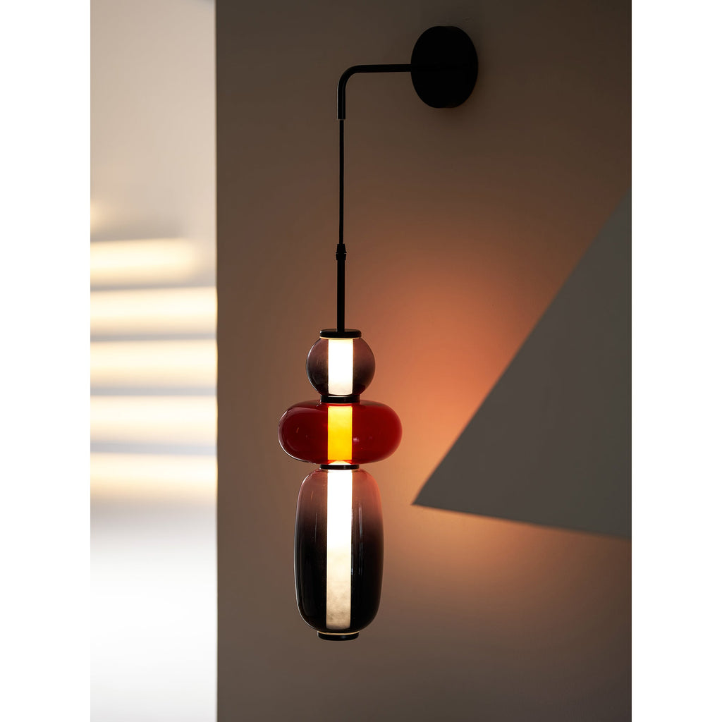 Candied Glass Wall Light, Hardwired Wall Sconce, detail 31