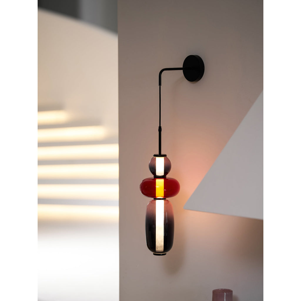 Candied Glass Wall Light, Hardwired Wall Sconce, detail 32