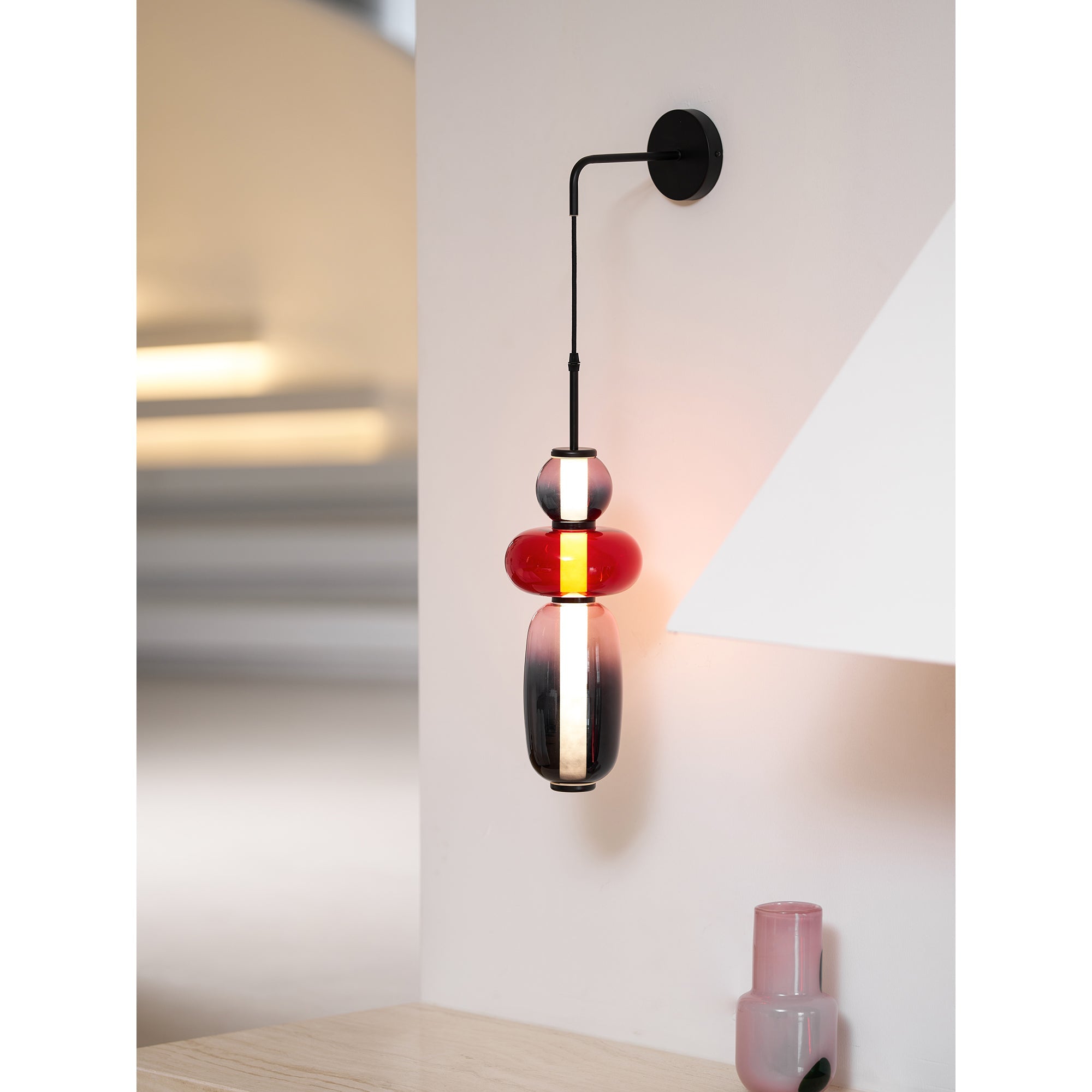 Candied Glass Wall Light, Hardwired Wall Sconce, detail 35