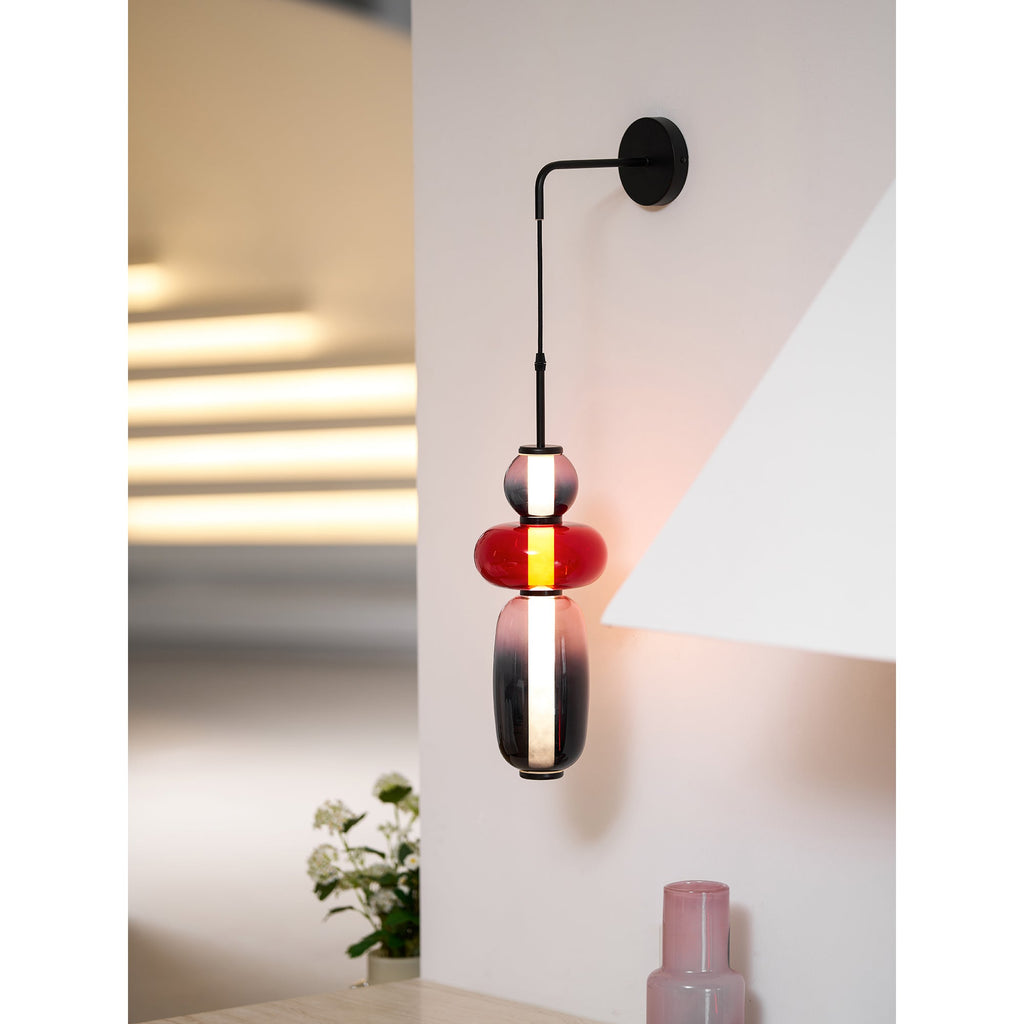 Candied Glass Wall Light, Hardwired Wall Sconce, detail 37