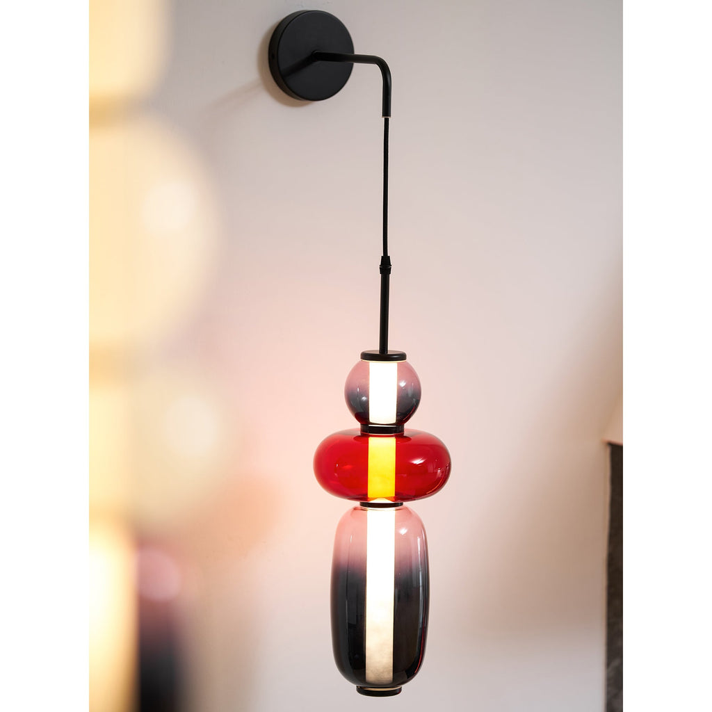 Candied Glass Wall Light, Hardwired Wall Sconce, detail 39