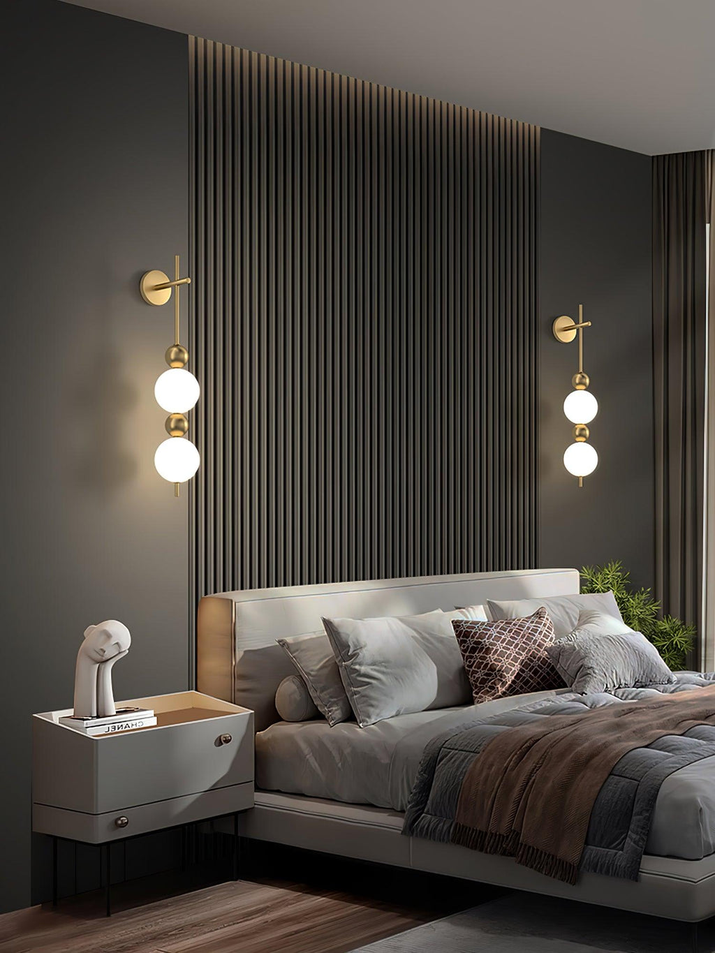 Candied Haws String Wall Light, Hardwired Wall Sconce, detail 31