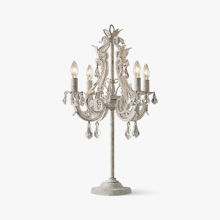 Candle Holder Table Light, Bedside Table Lamp, Metal, Φ 13.8 x H 23.6
