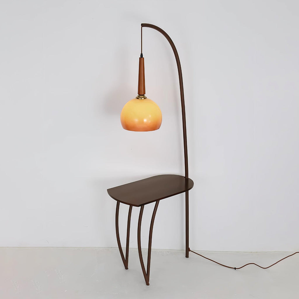 Cantilever Wood Accent Floor Light, Floor Lamp, detail 5