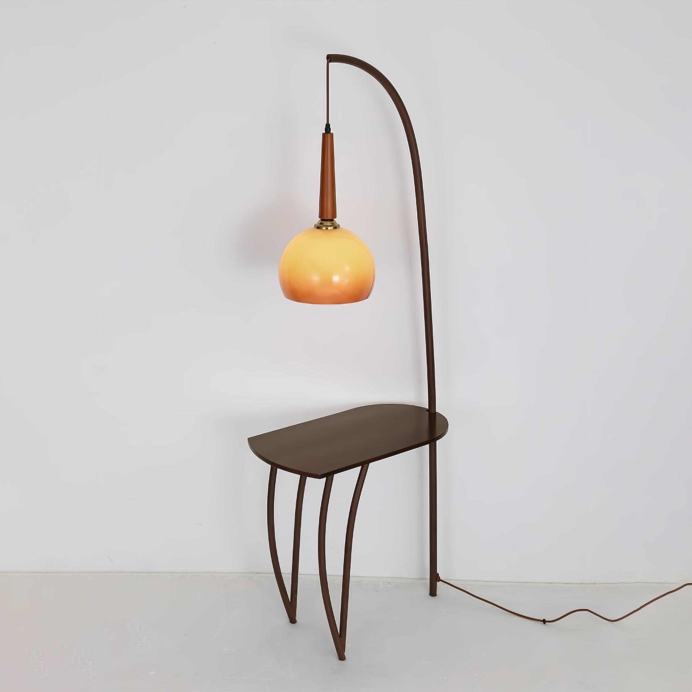 Cantilever Wood Accent Floor Light, Floor Lamp, detail 5