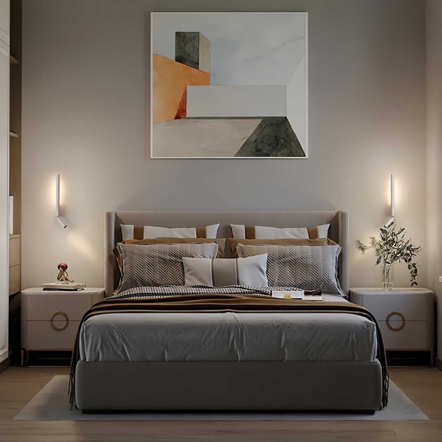 Canut LED Wall Light, Hardwired Wall Sconce, detail 8