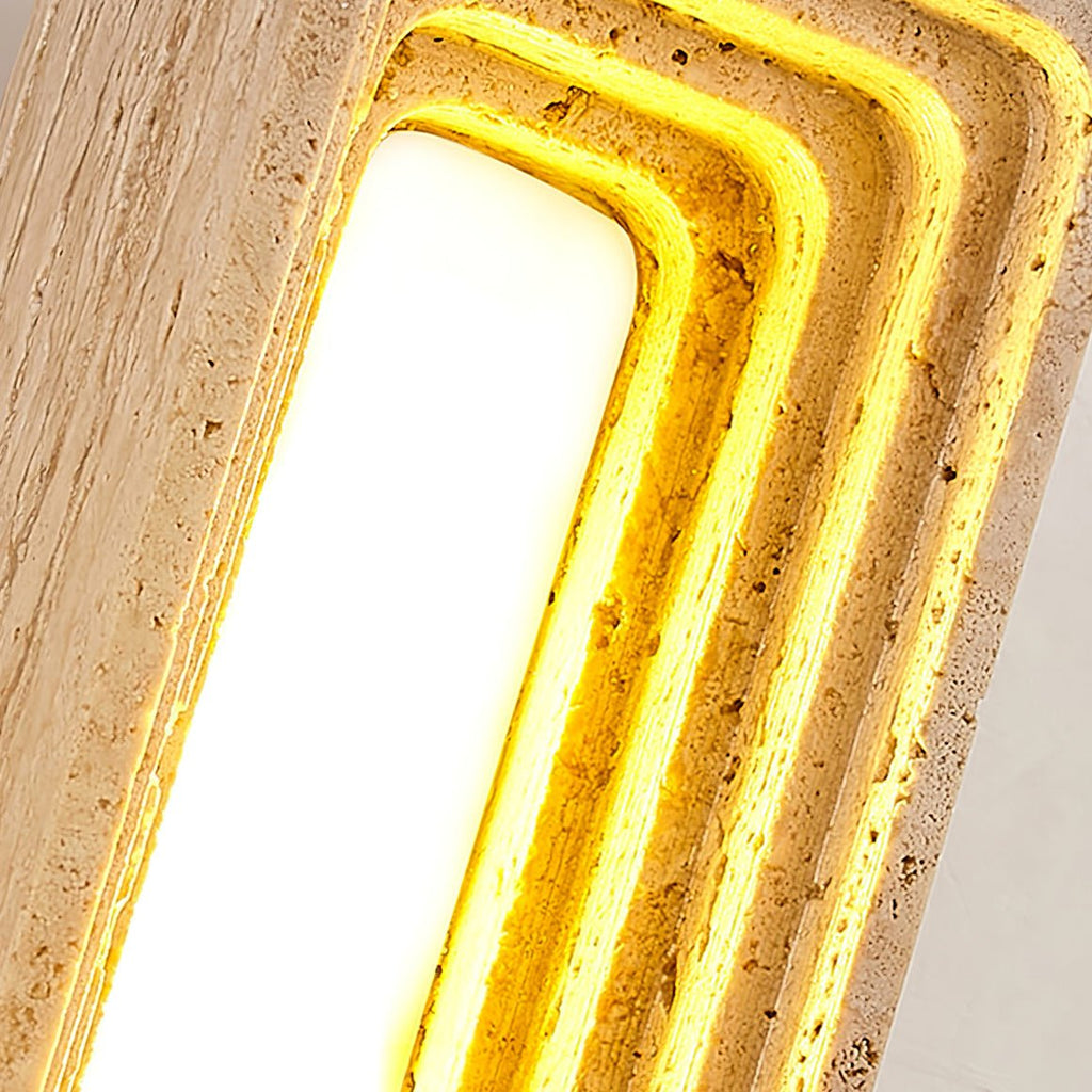 Canyon Travertine Wall Light, Hardwired Wall Sconce, detail 20