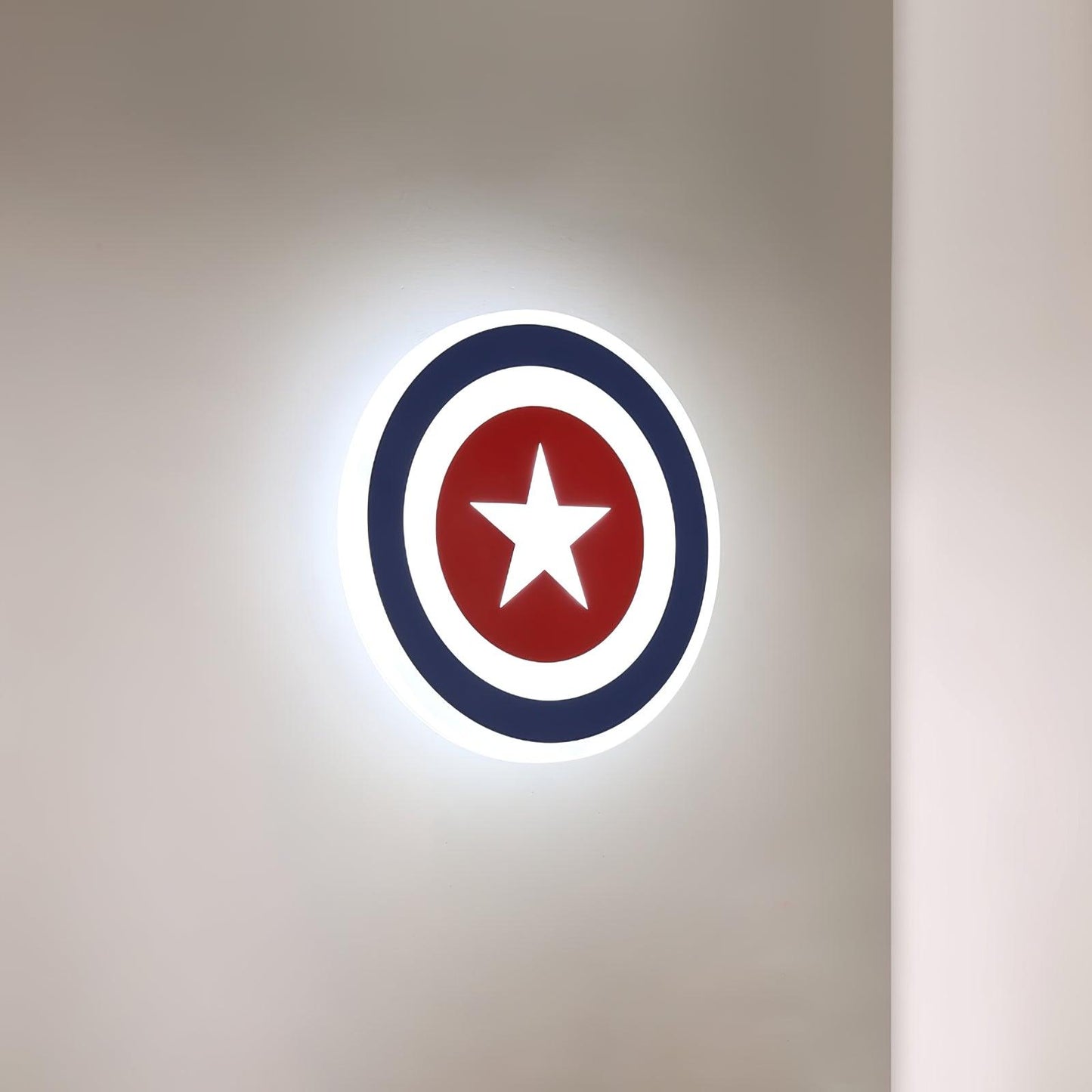 Captain Wall Light, Bedroom Wall Sconce, Metal, Dia 22cm x H 22cm