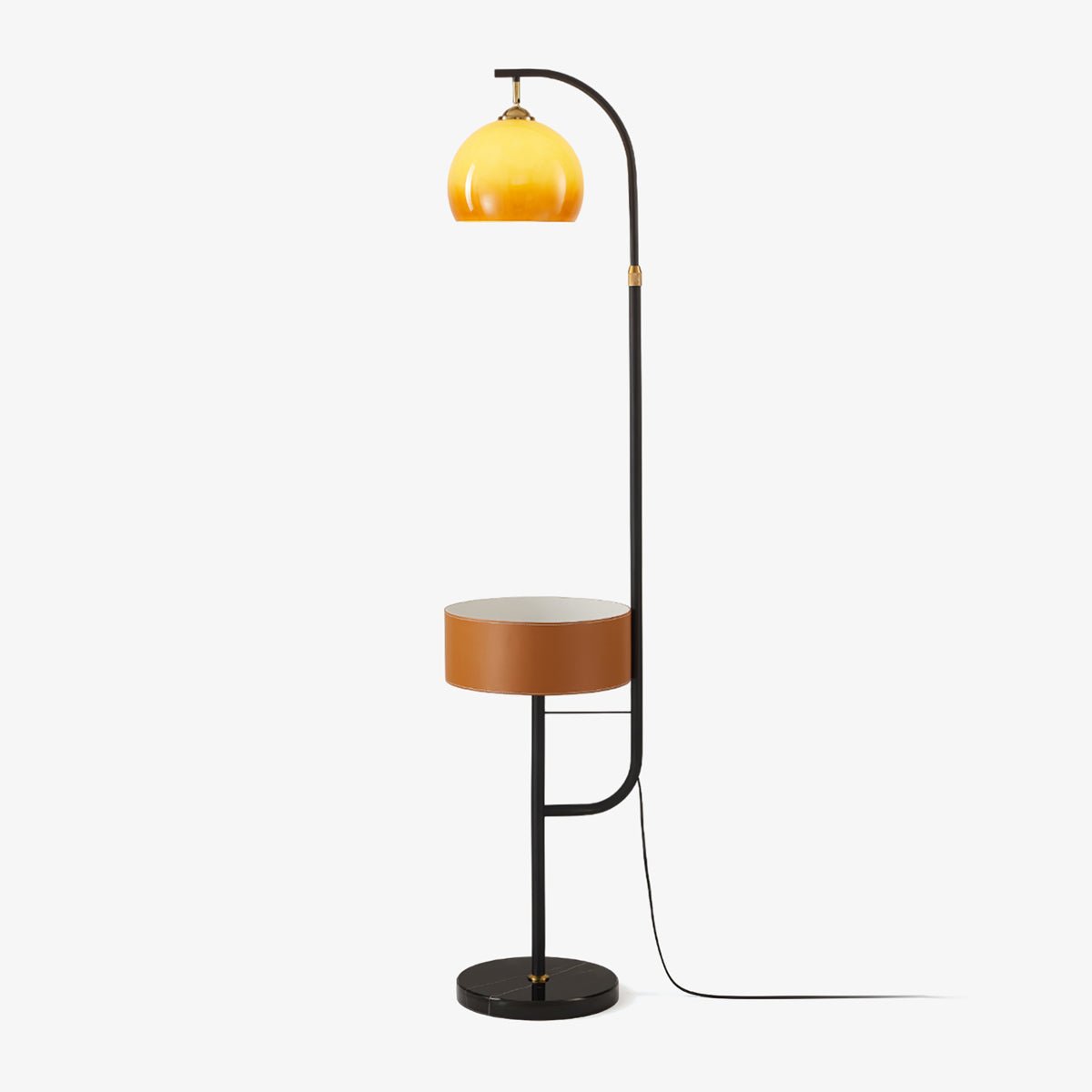 Caramel Arch Floor Light, Floor Lamp, Glass, ∅ 13.4″ x H 66.9″