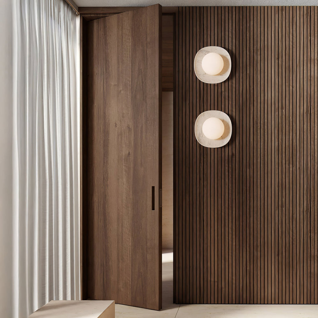 Carrara Cusp Wall Light, Hardwired Wall Sconce, detail 3