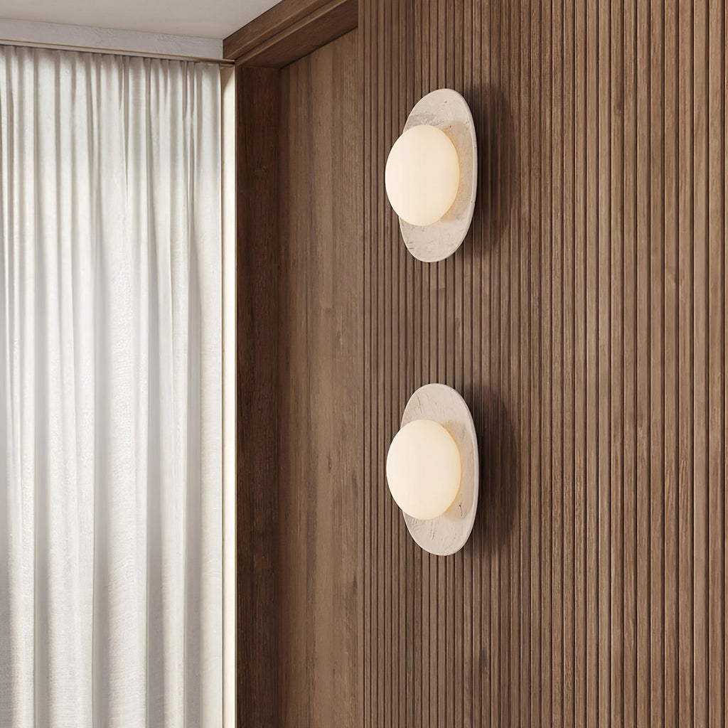 Carrara Cusp Wall Light, Hardwired Wall Sconce, detail 5