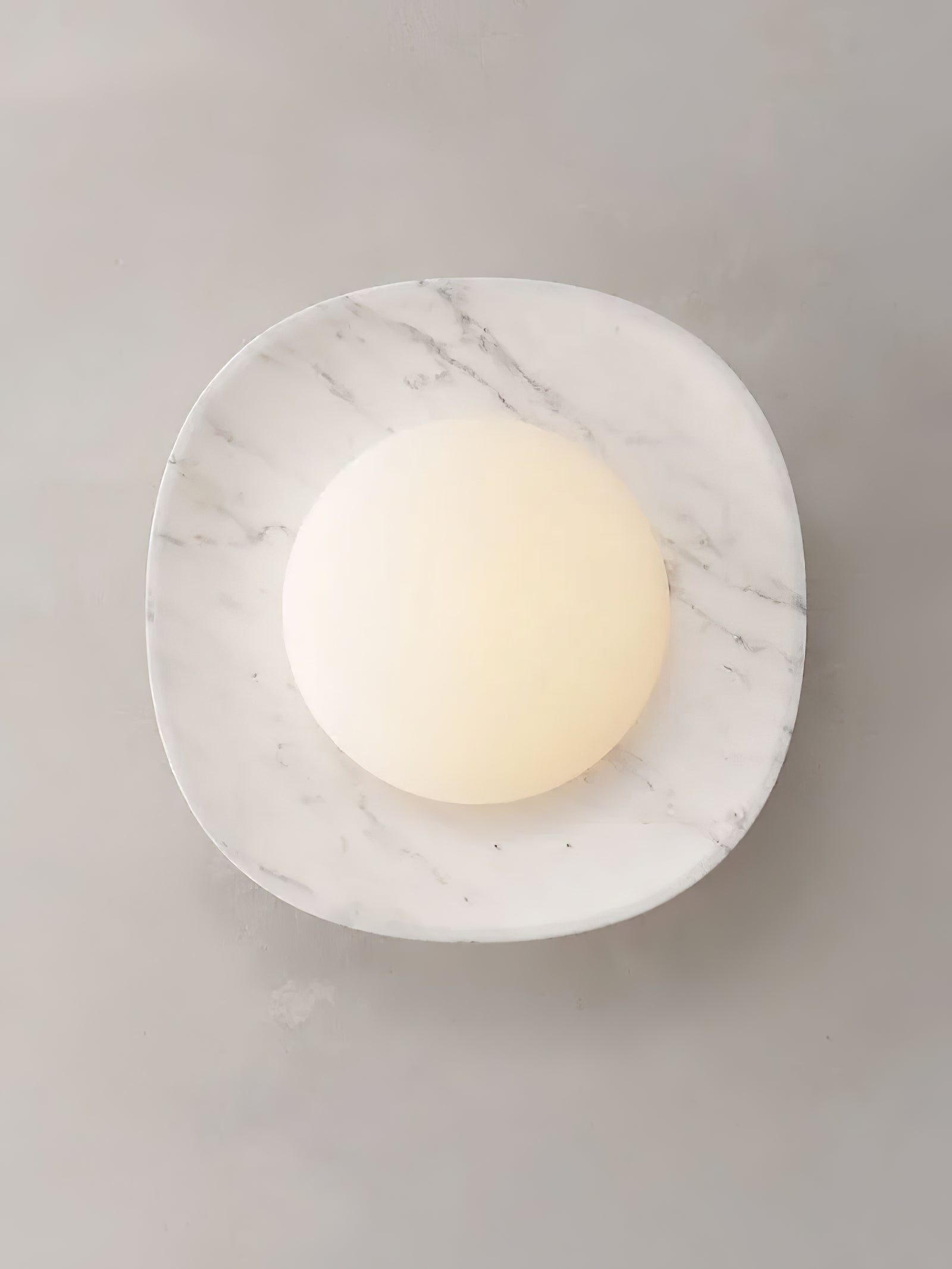 Carrara Cusp Wall Light, Hardwired Wall Sconce, detail 11