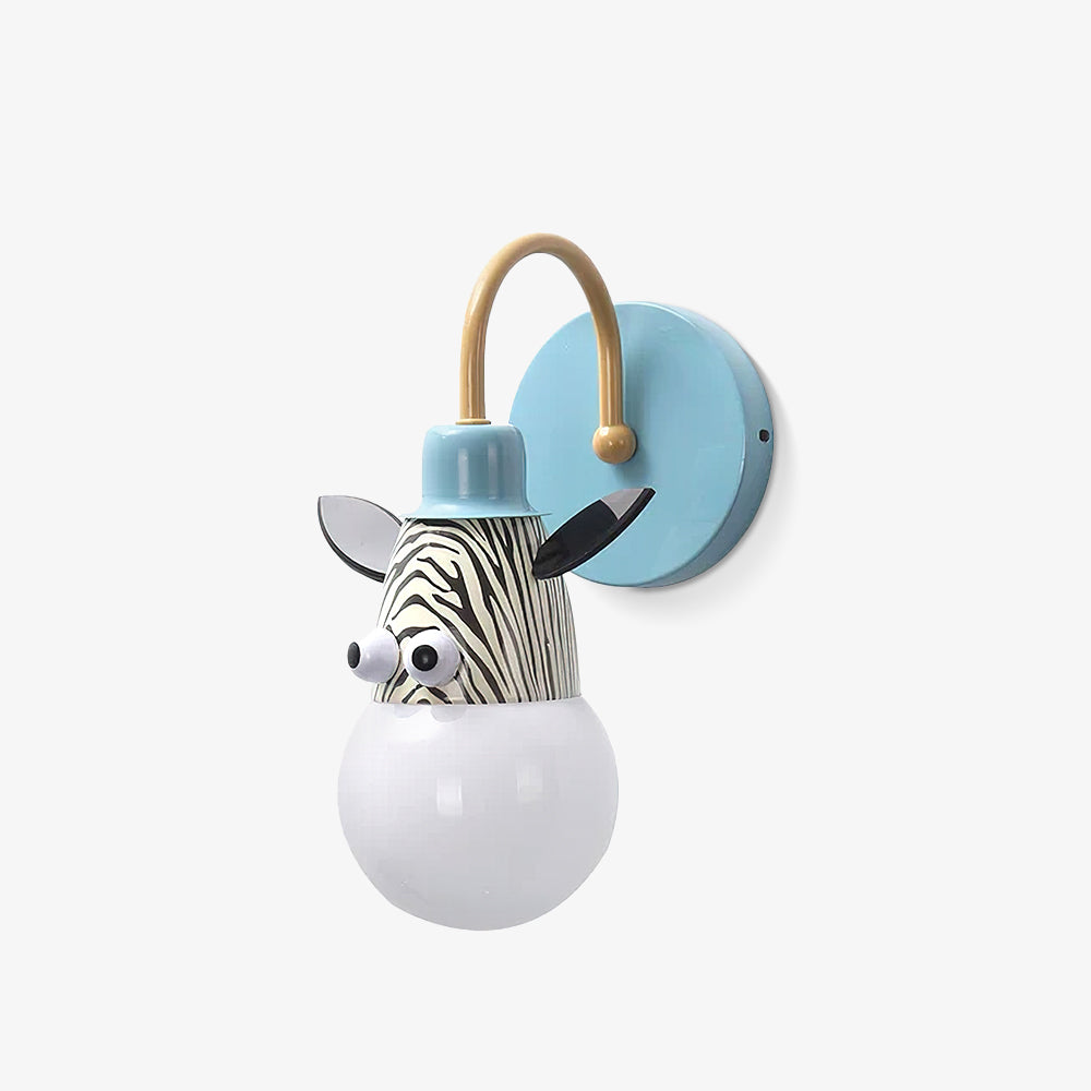 Cartoon Animal Kids Wall Light, Bedroom Wall Sconce, detail 2