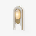 Cascada Alabaster Wall Light - Wall Lamp, Hardwired Wall Sconce, Metal, Dia 18cm x H 40cm