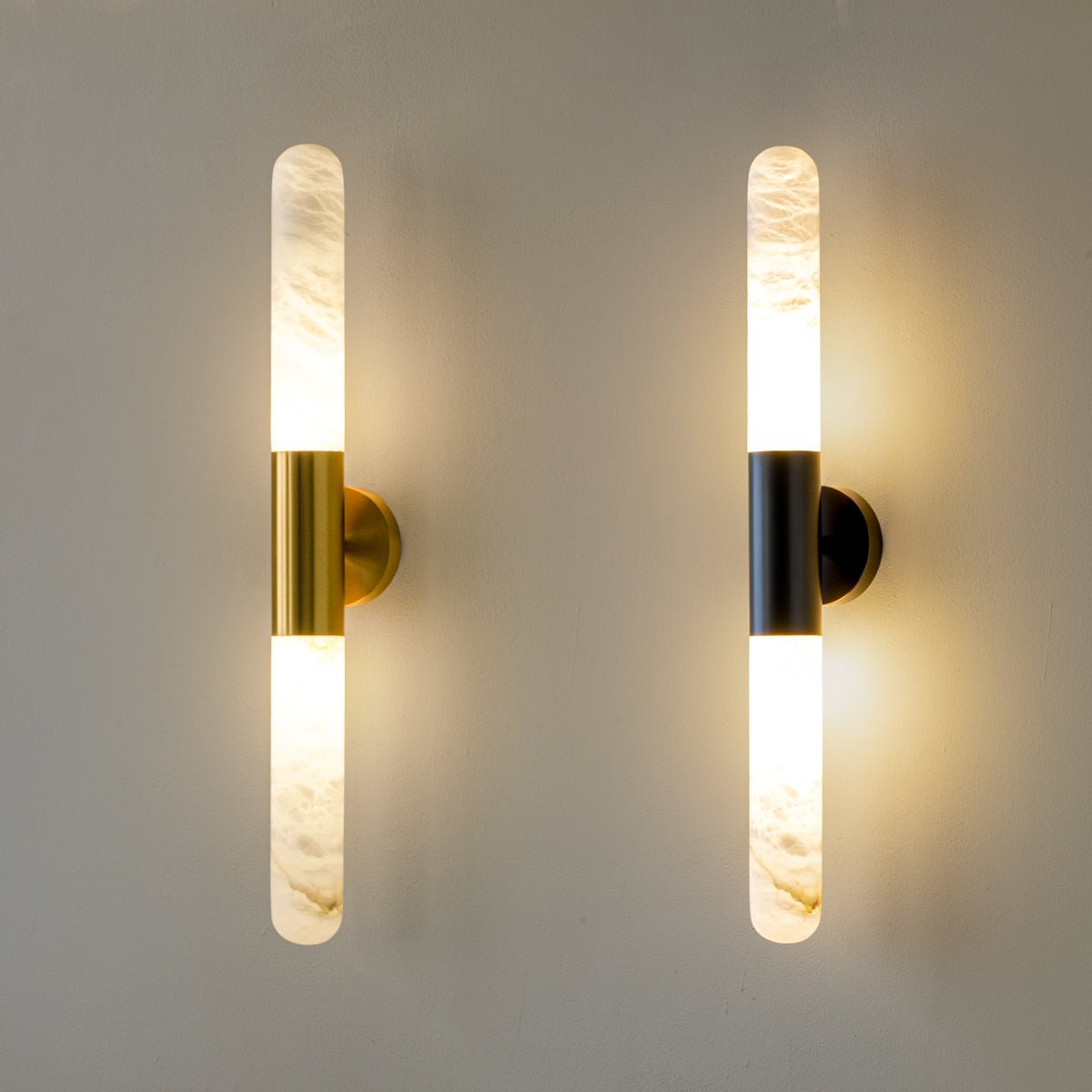 Cavoya Alabaster Wall Light, Hardwired Wall Sconce, detail 2
